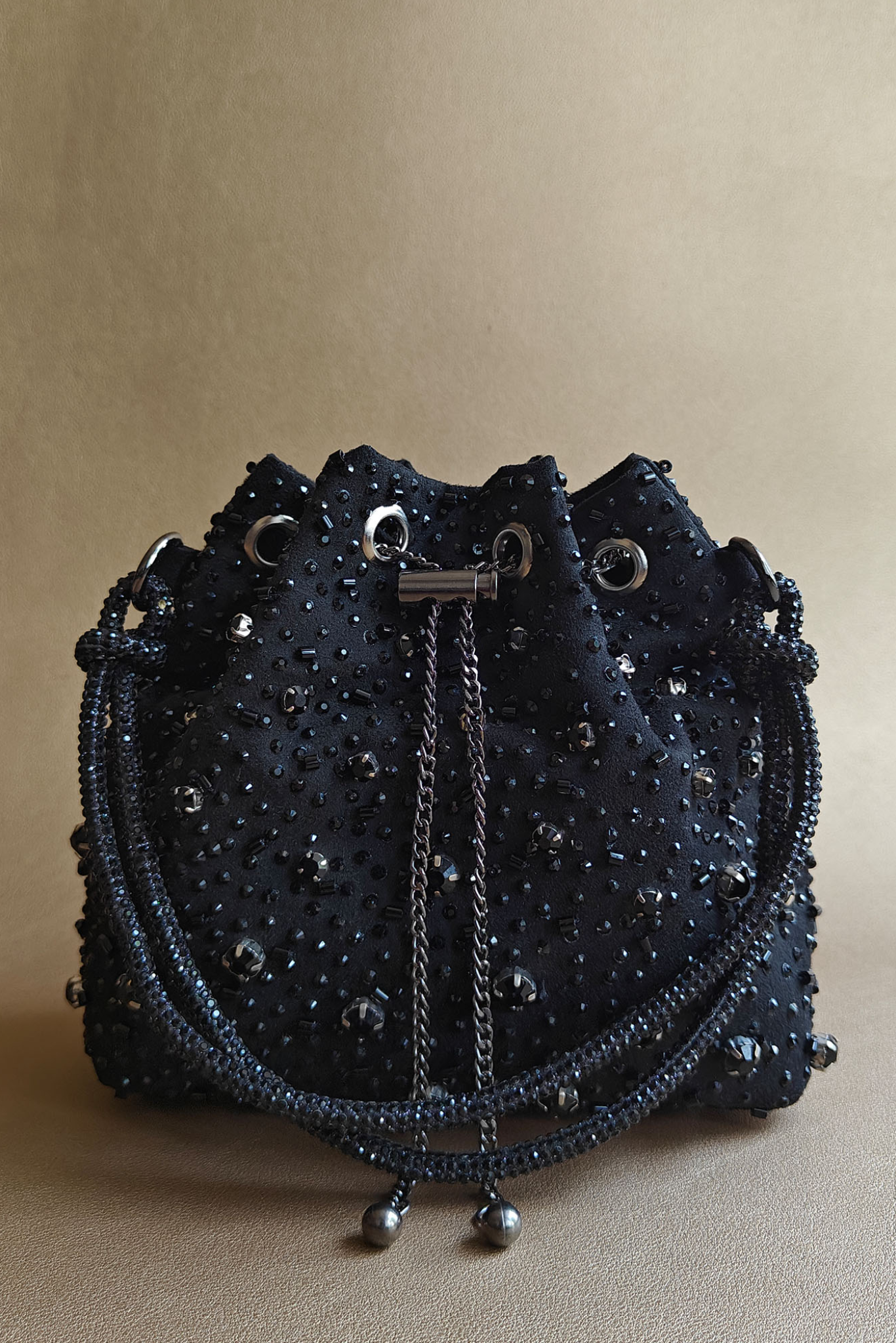 Starry Bucket Bag - Black