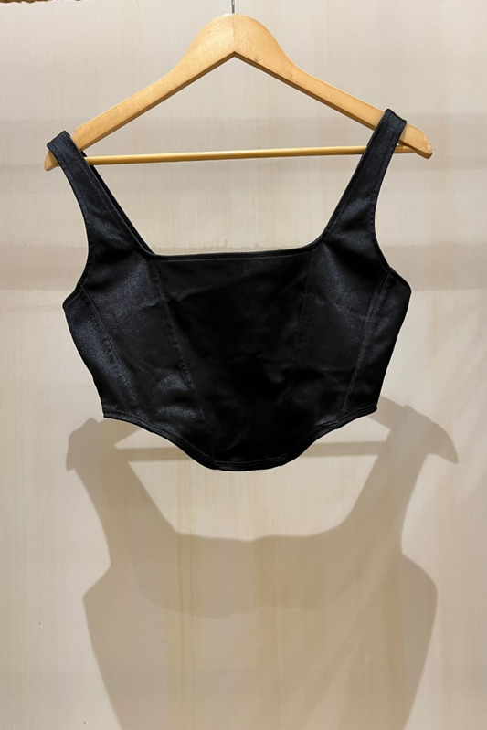 BLACK CORSET TOP