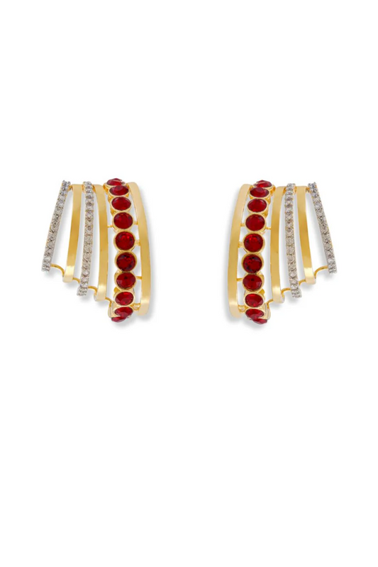 The Echo Earrings - Red