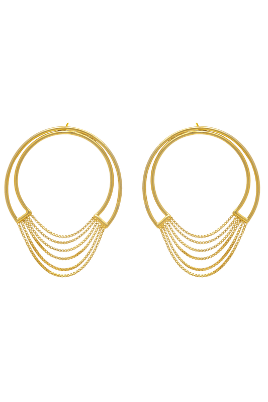 LOOP ME CHAIN EARRING