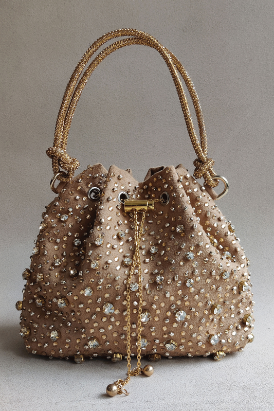 Starry Bucket Bag - Gold