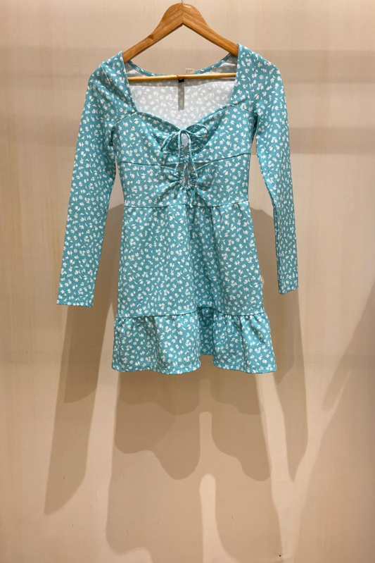 BLUE FLORAL DRESS