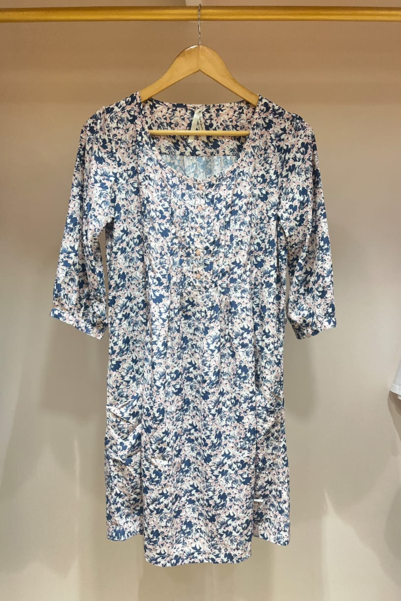 BUTTON UP FLORAL DRESS