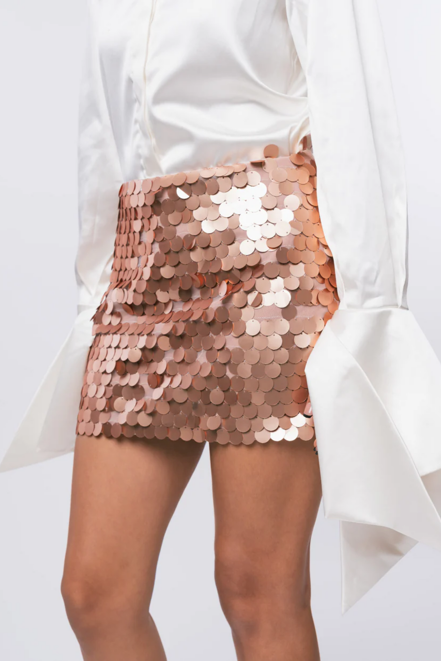 Copper Sequin Skirt