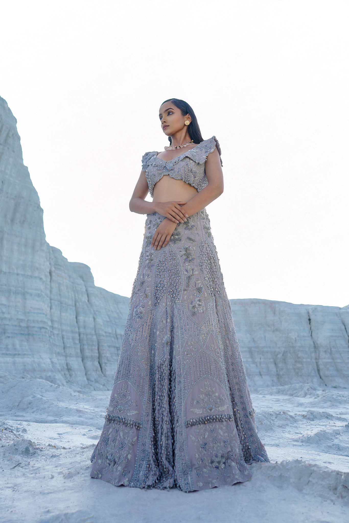 Slate whisper lehenga ethnowave