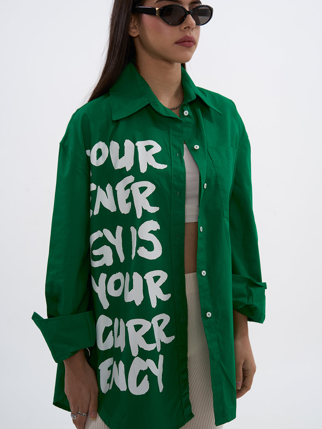 The Jhanavi Shirt - Green