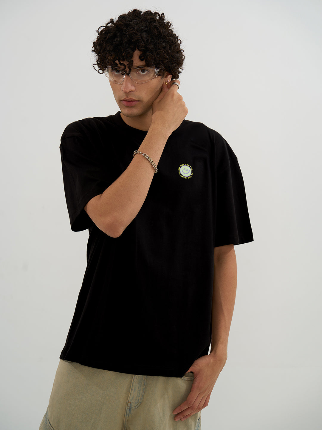 The Vibe Oversized Tee - Black