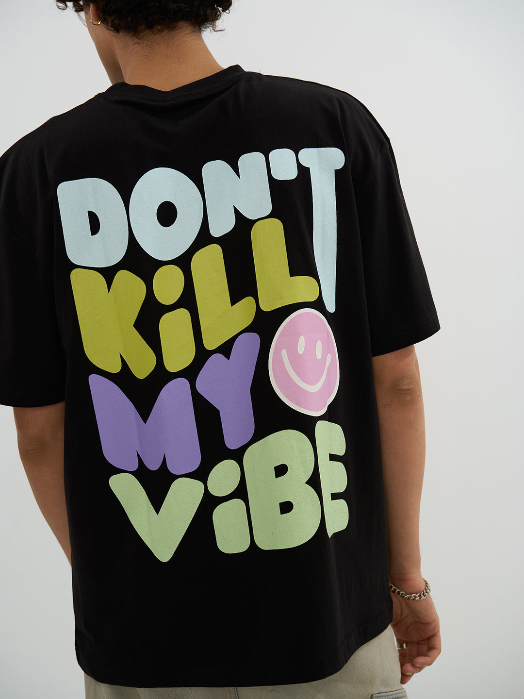 The Vibe Oversized Tee - Black