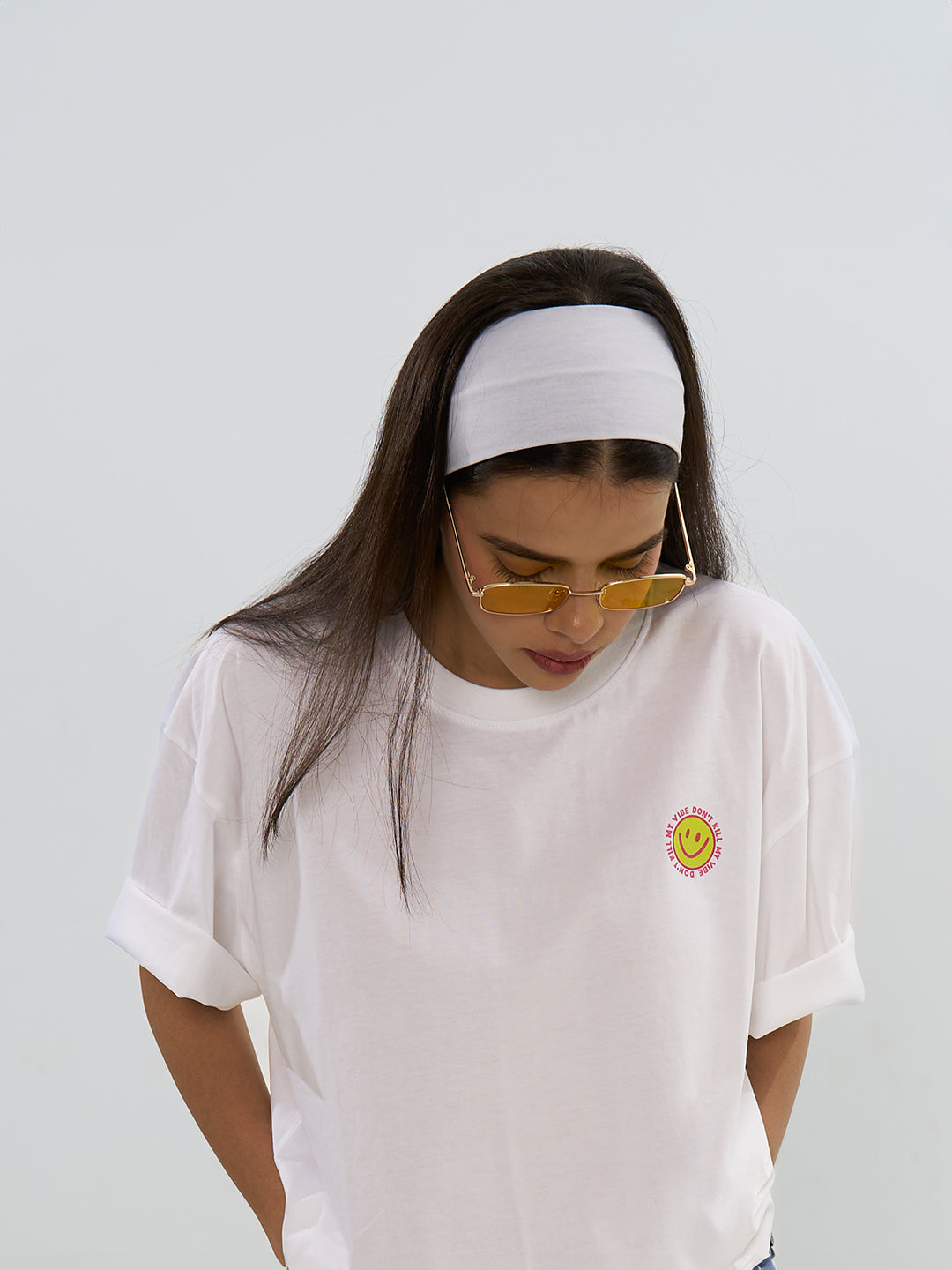 The Vibe Oversized Tee - White