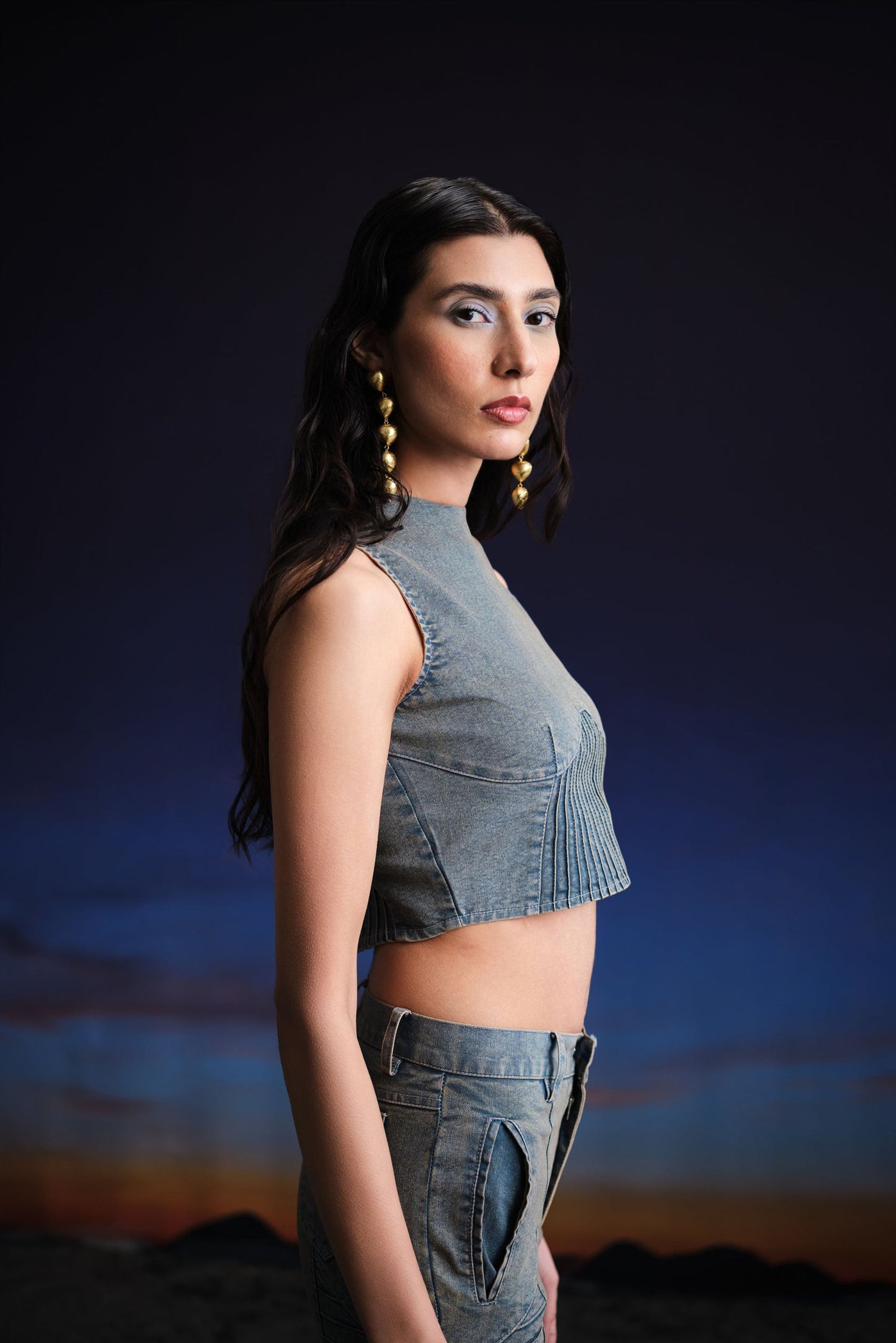 vintage warrior crop top