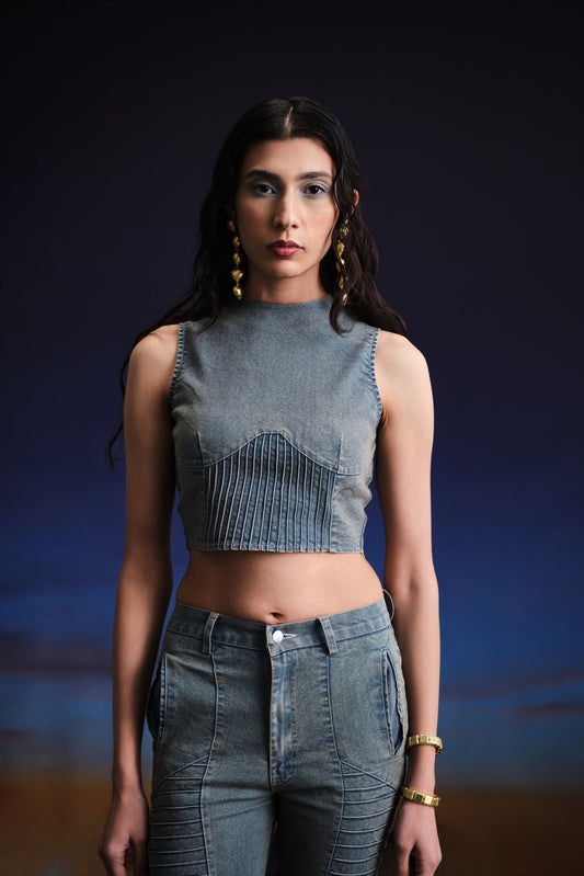 vintage warrior crop top