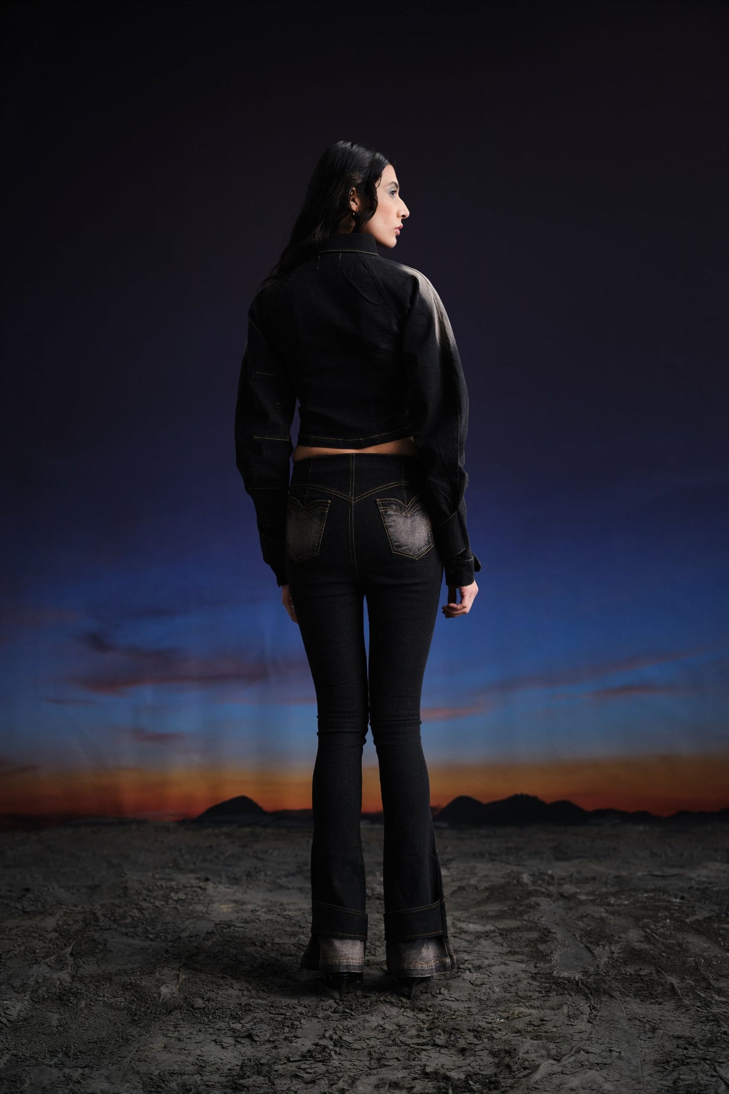 haze denim top