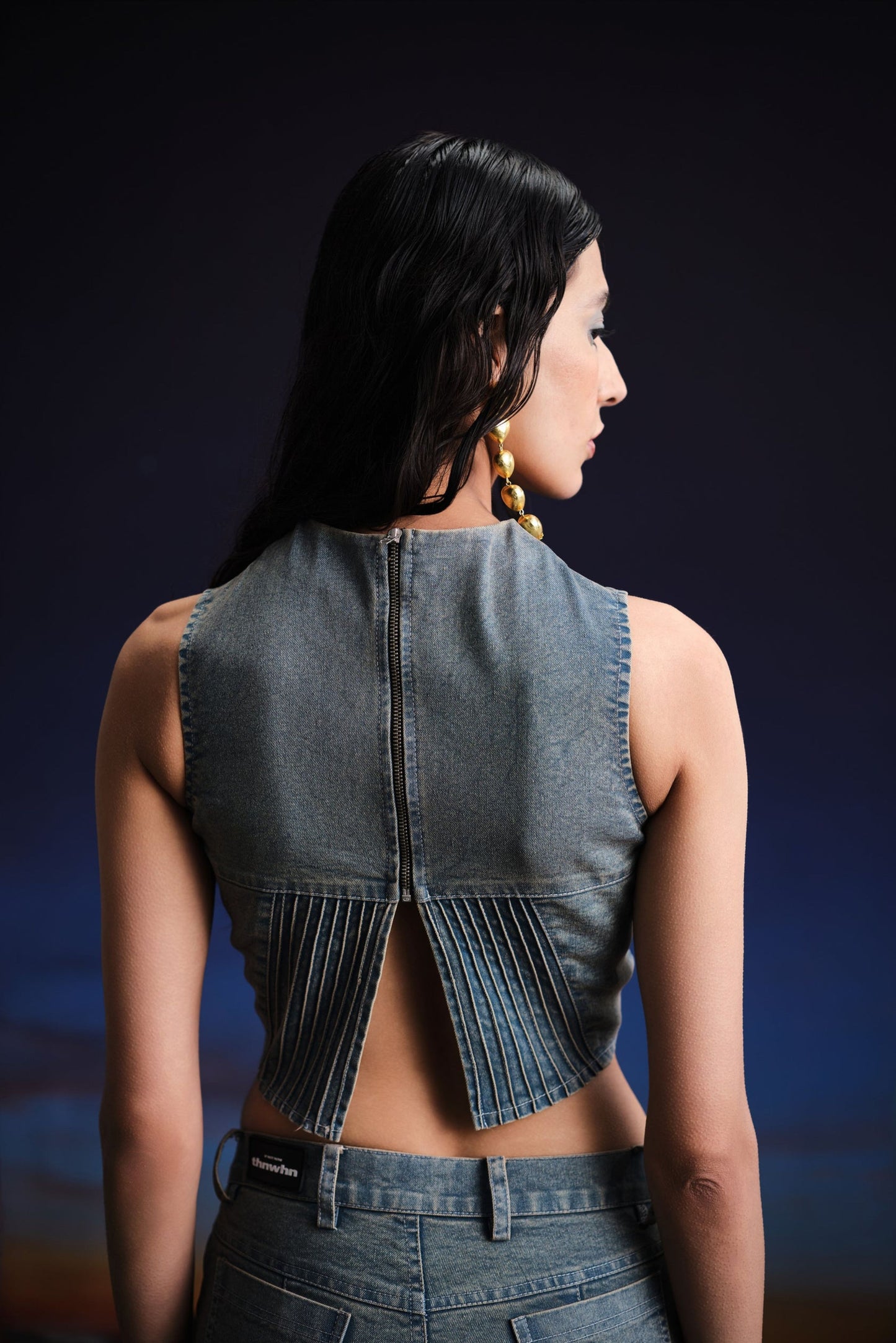 vintage warrior crop top