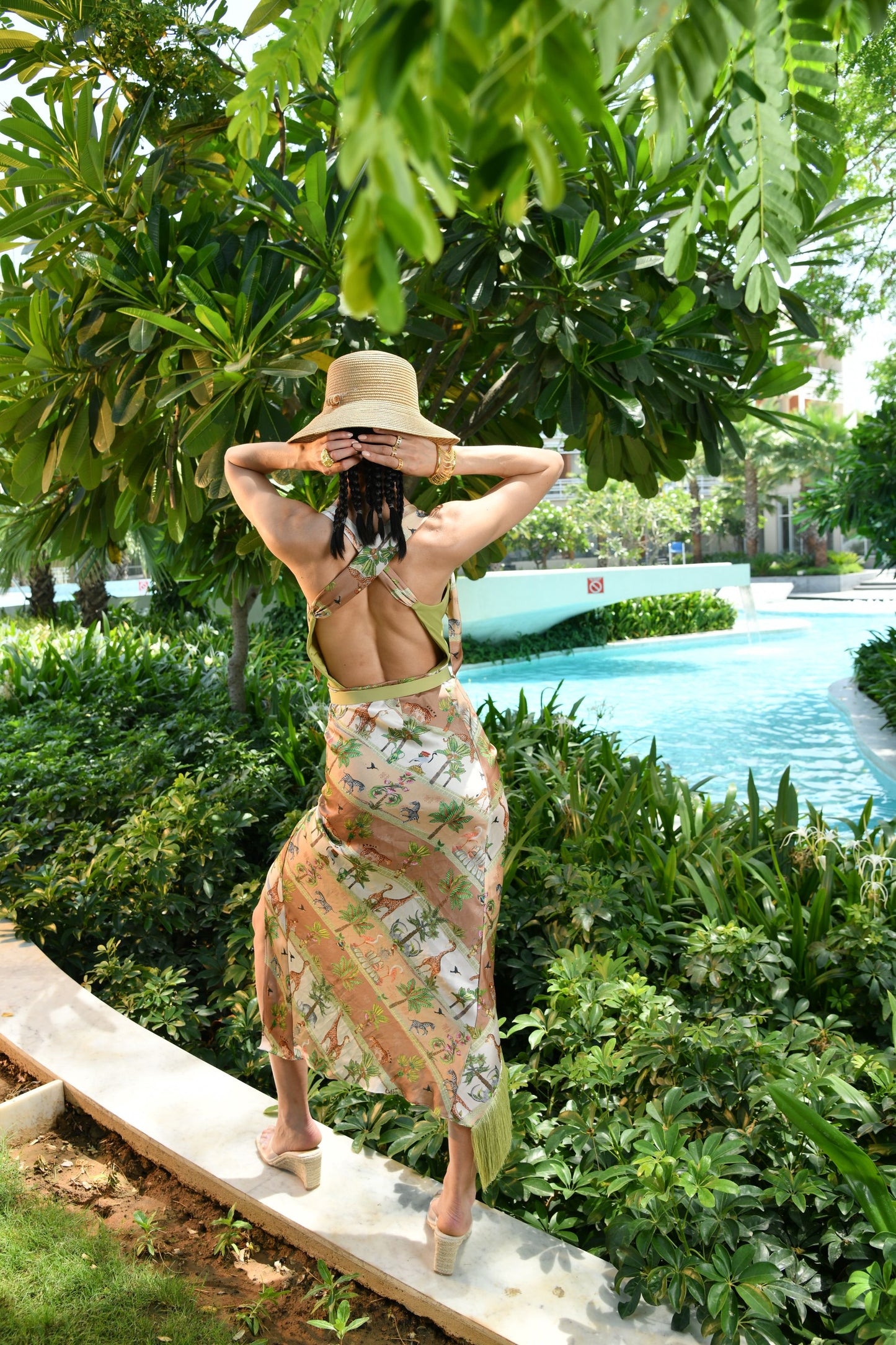 Serene Swimsuit with Vanessa Skirt in SAVANNA