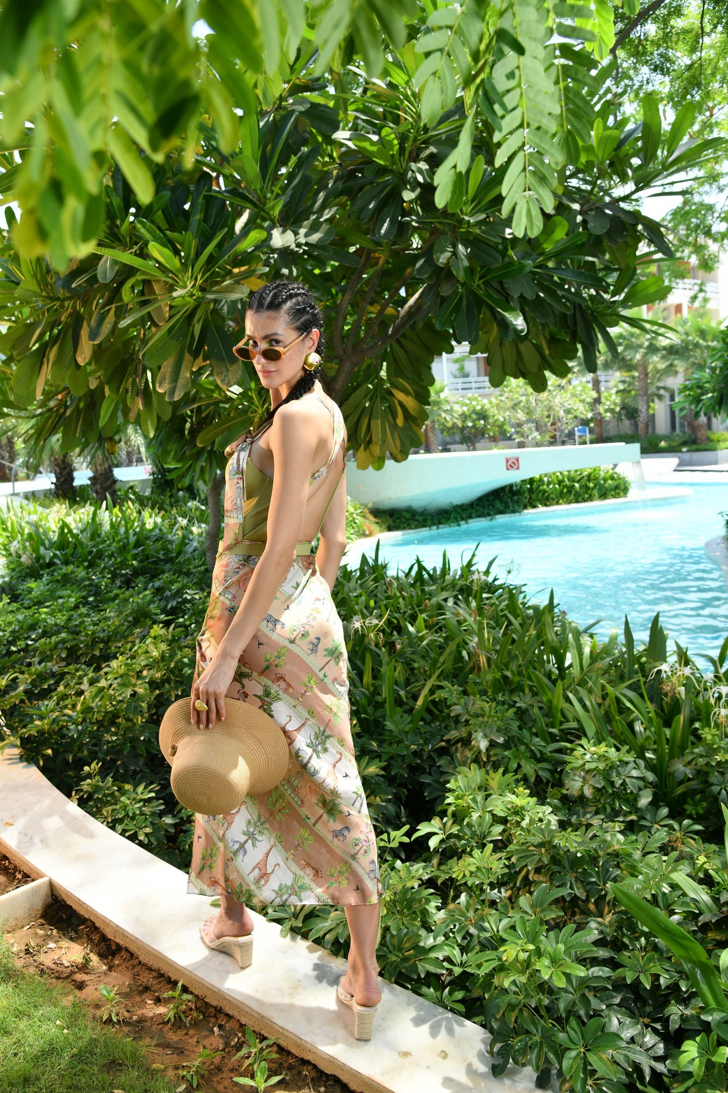 Serene Swimsuit with Vanessa Skirt in SAVANNA