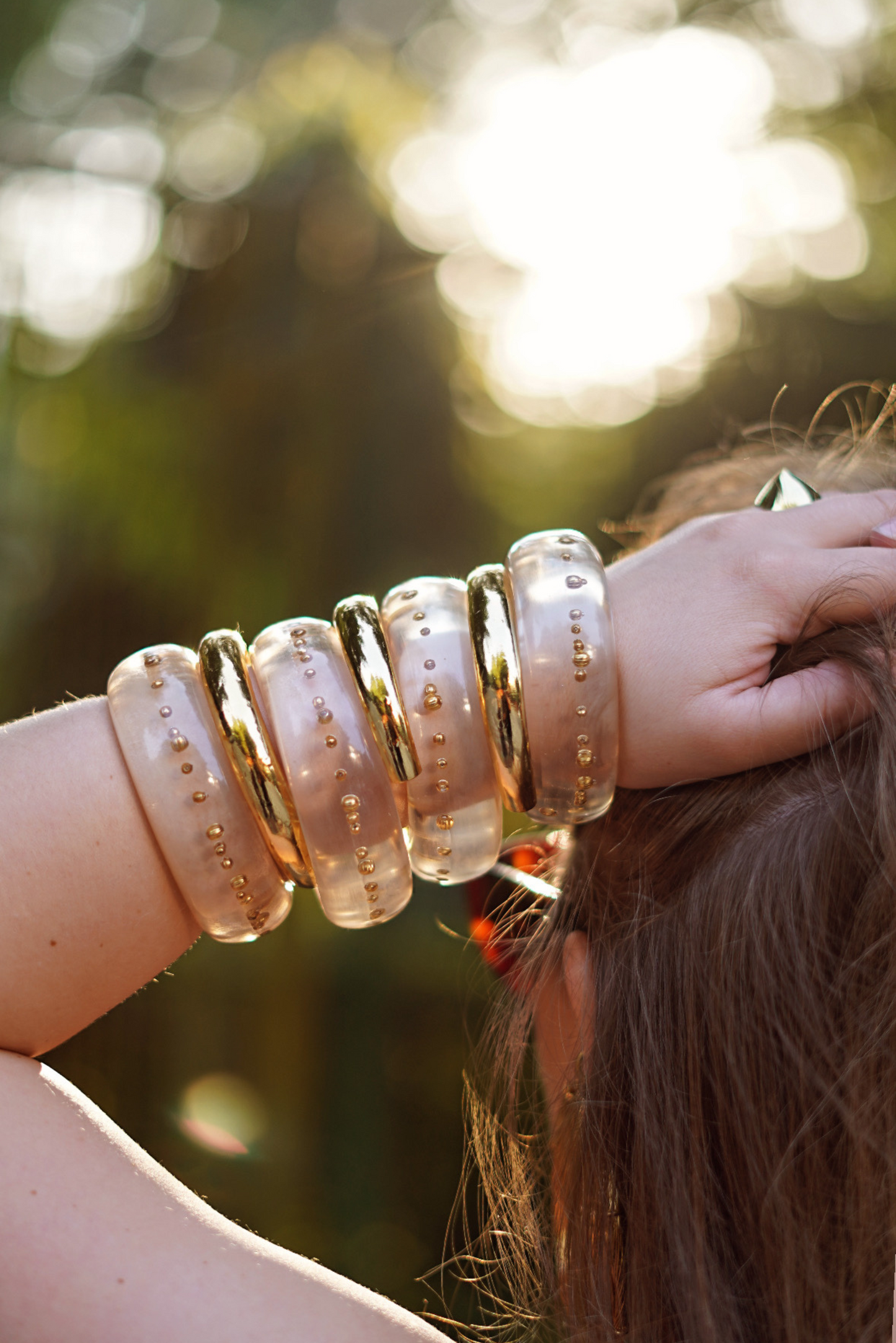 Aqua Glow Bangles (set of 3)