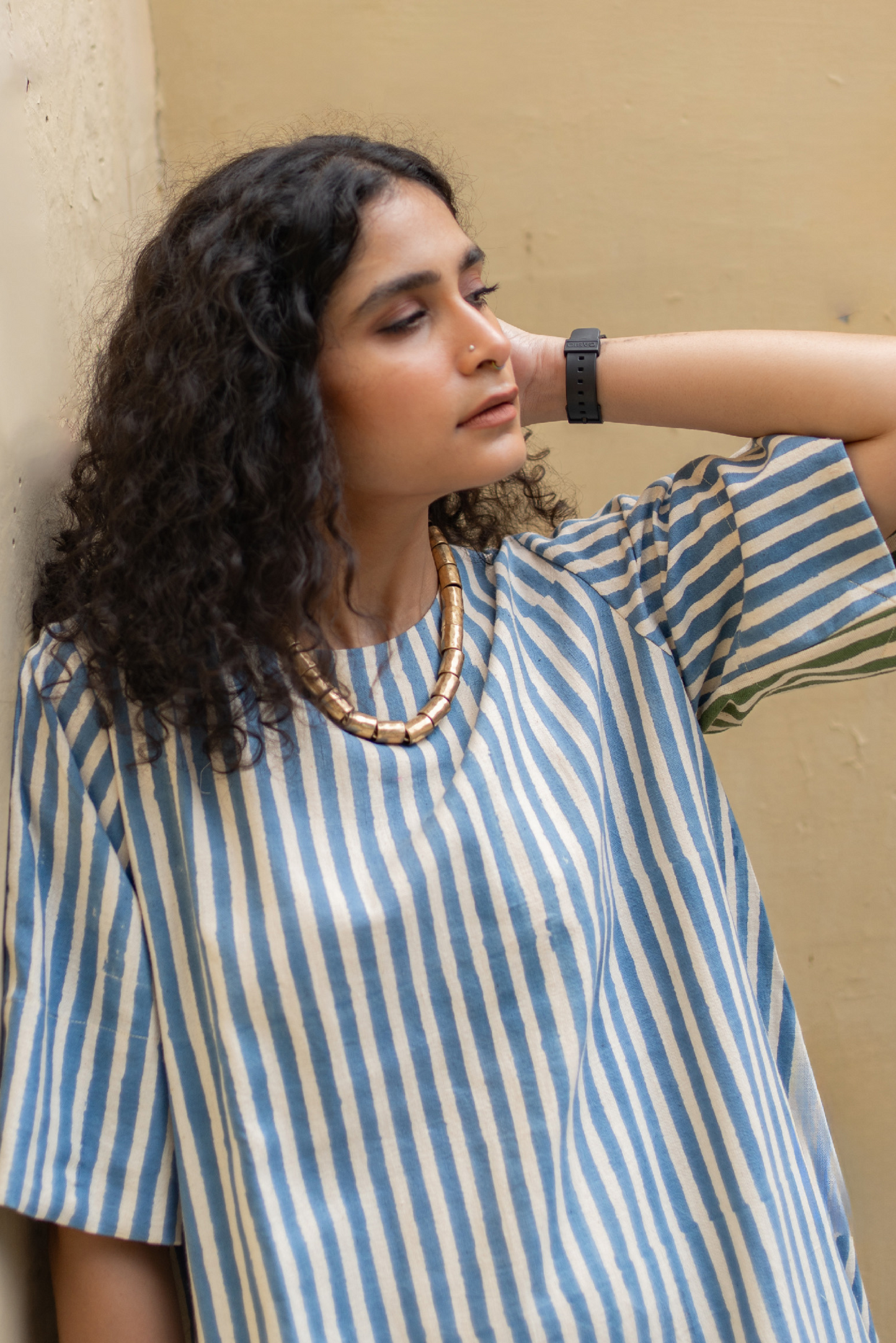 Jun Dress - Dual Stripes