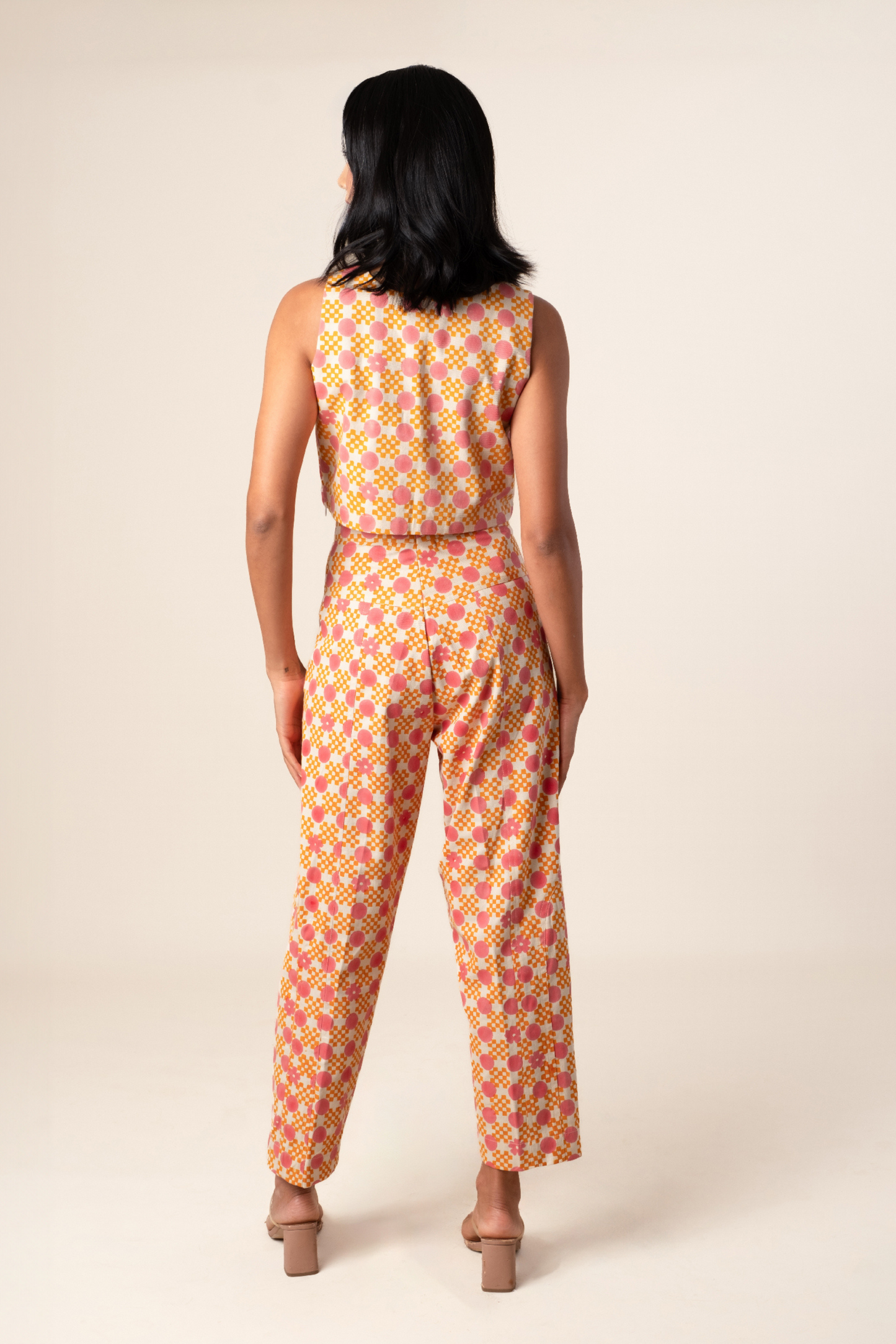 Emi Pants - Floral Gingham