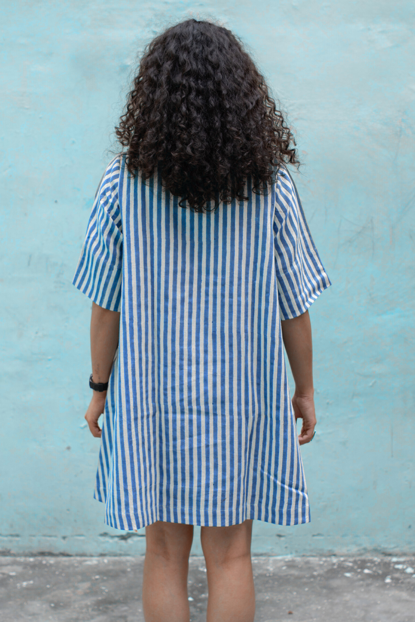 Jun Dress - Dual Stripes