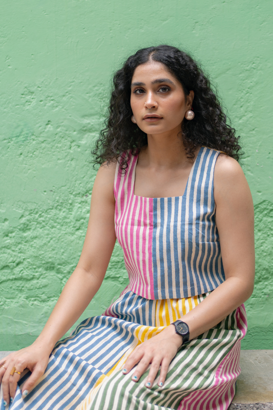 Mei Top - Multi Stripes