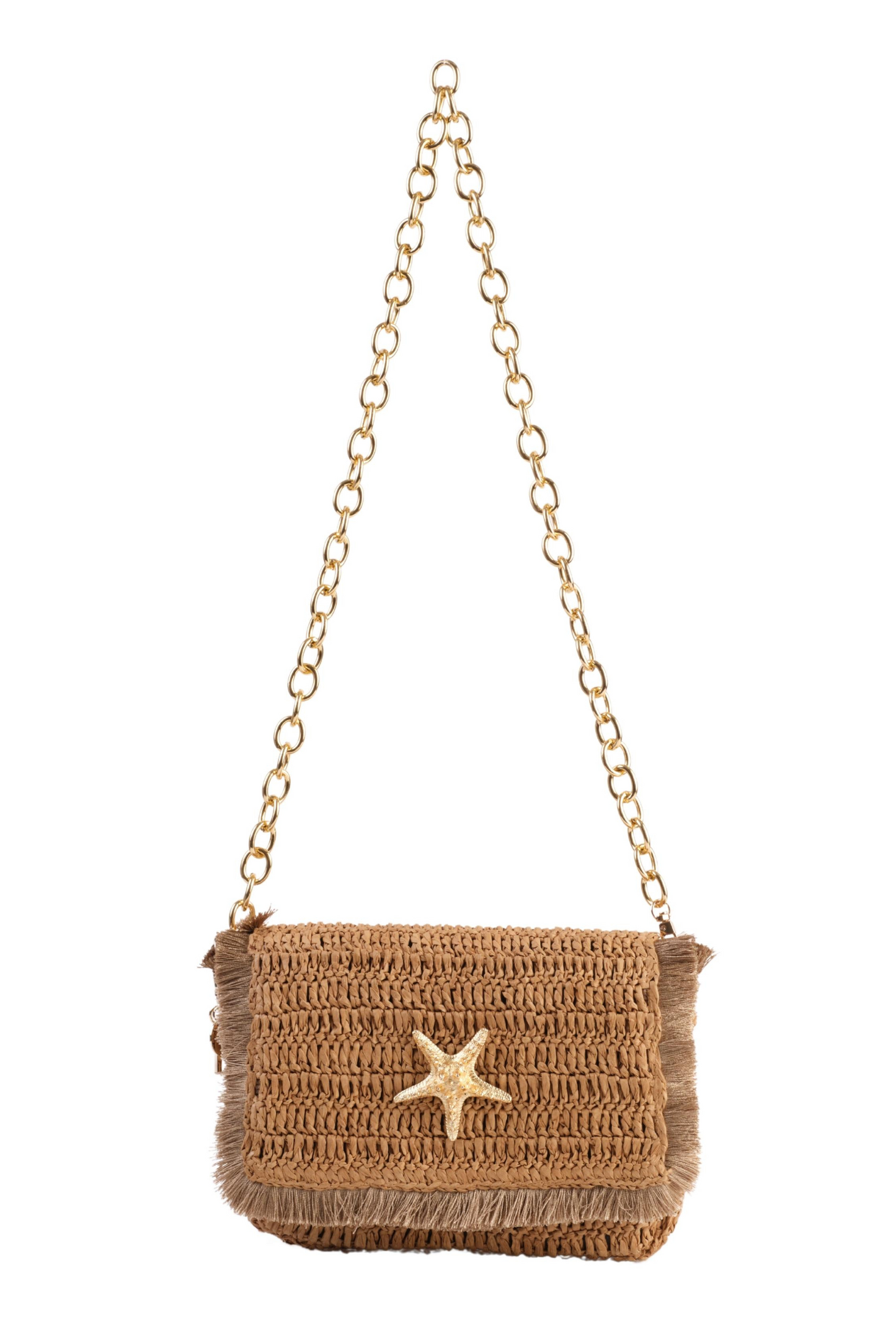Natural Raffia Crossbody