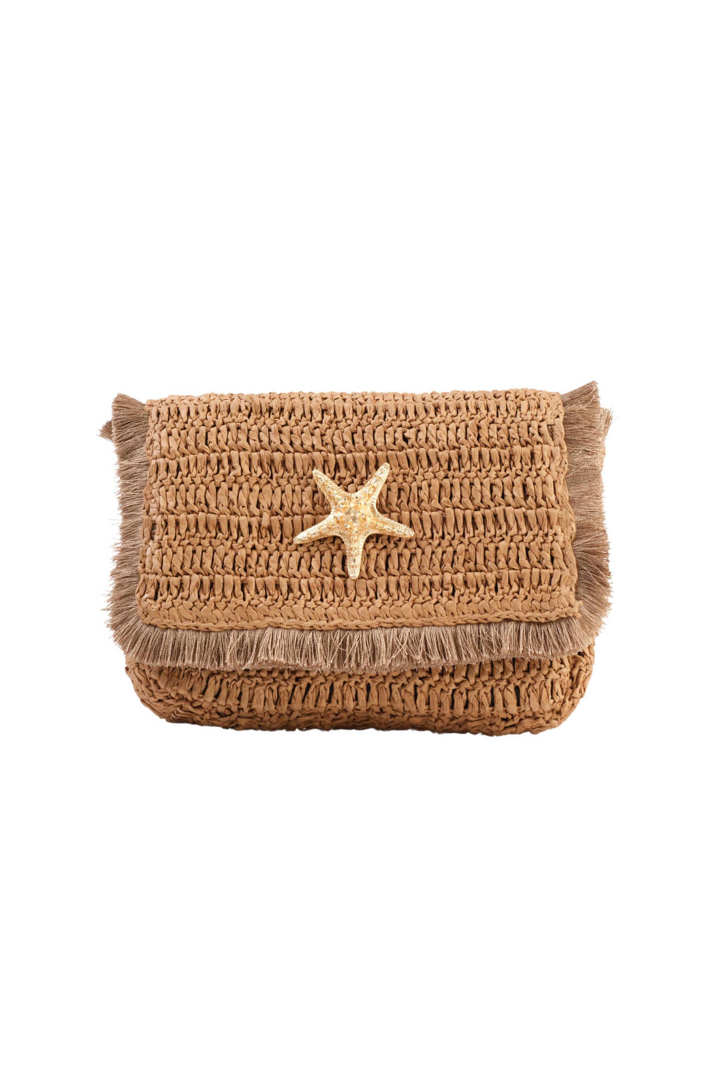 Natural Raffia Crossbody