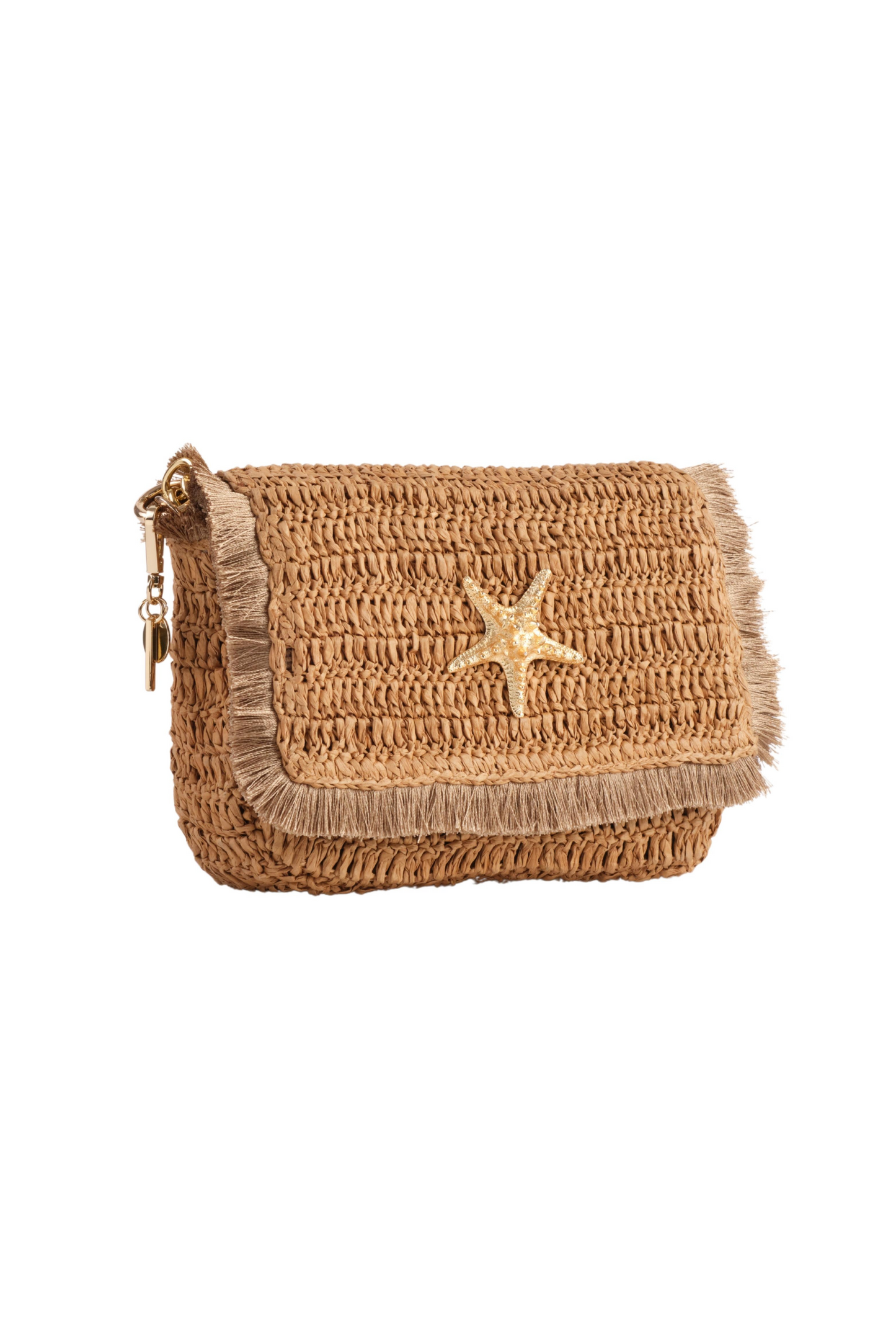 Natural Raffia Crossbody