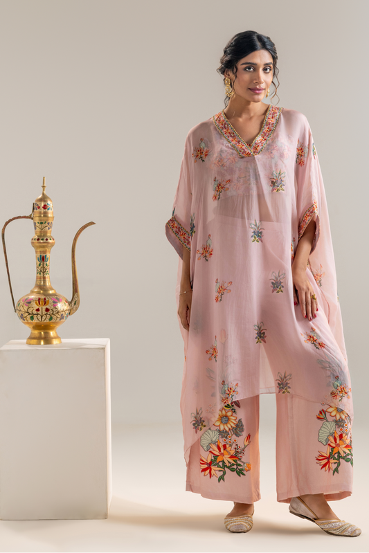 Arani Embroidered Kaftan Set