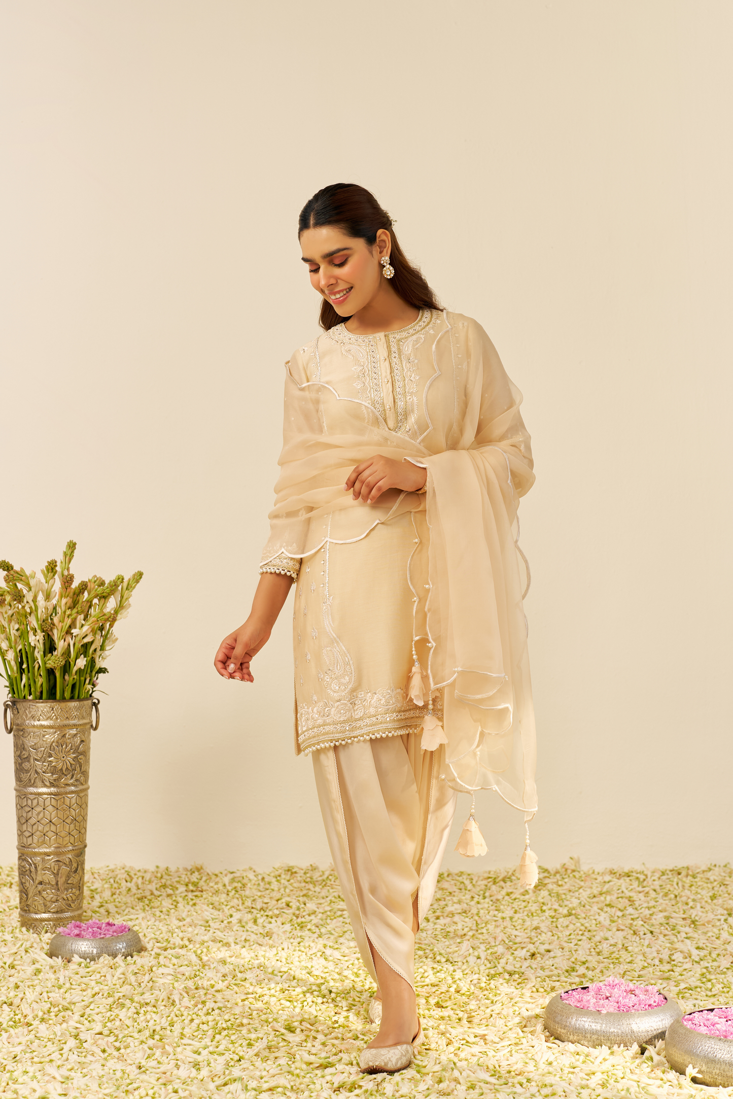 Zahra - Short Kurta With Dhoti