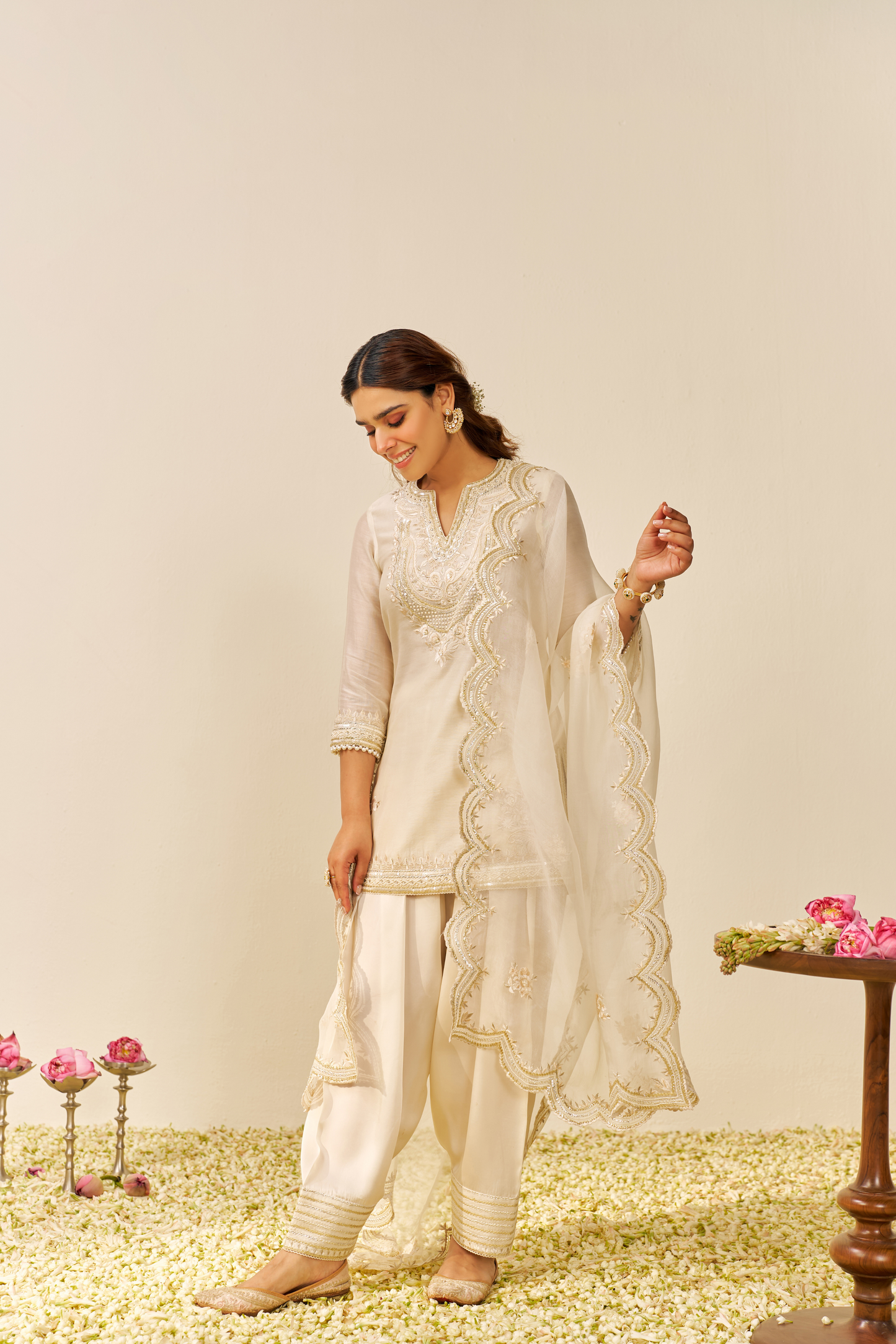 Sara- Short Kurta with Salwar