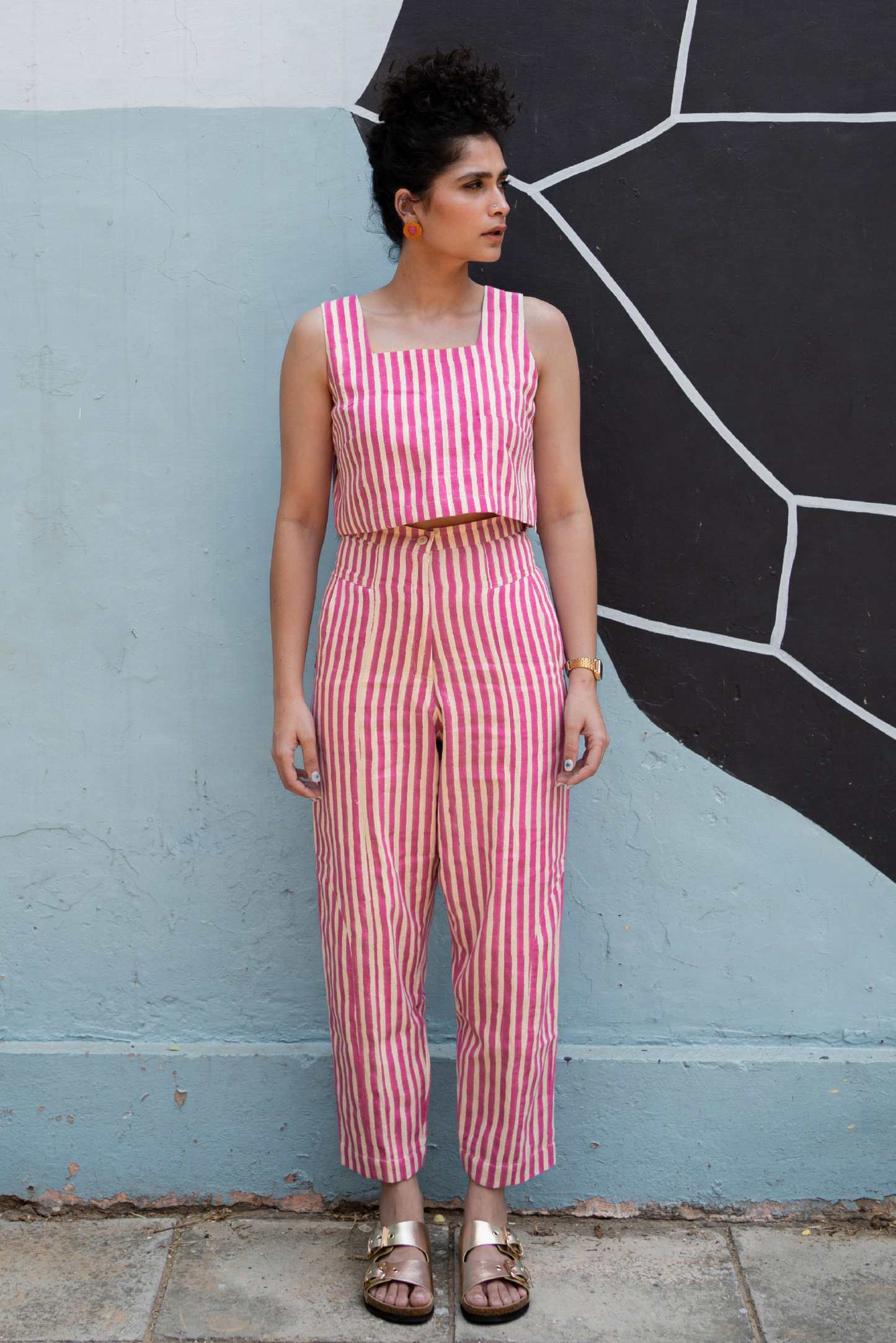 Emi Pants - Pink Stripes