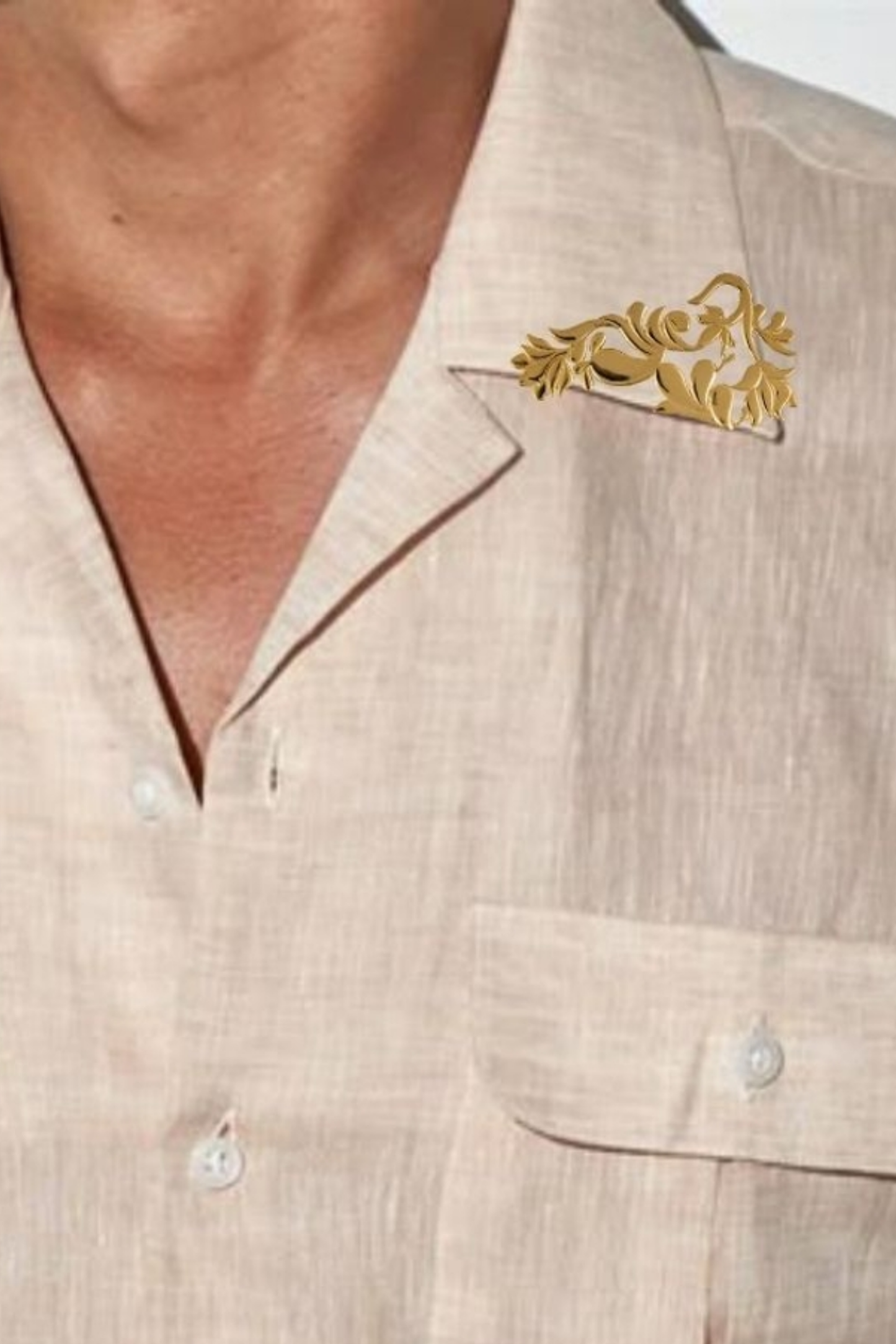 Floral Twine Brooch Pin