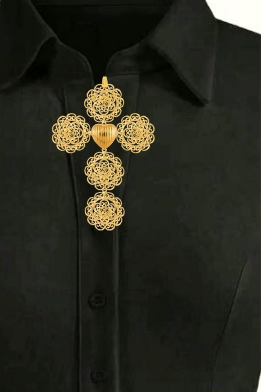 CROSS Heart Brooch & Pendant