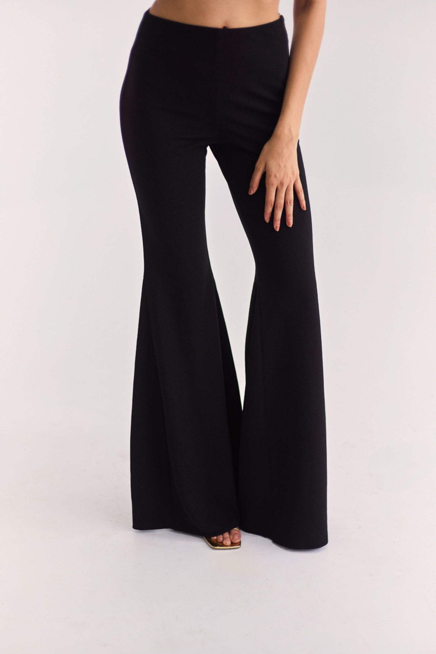 Black Strapless Top & Pants Set