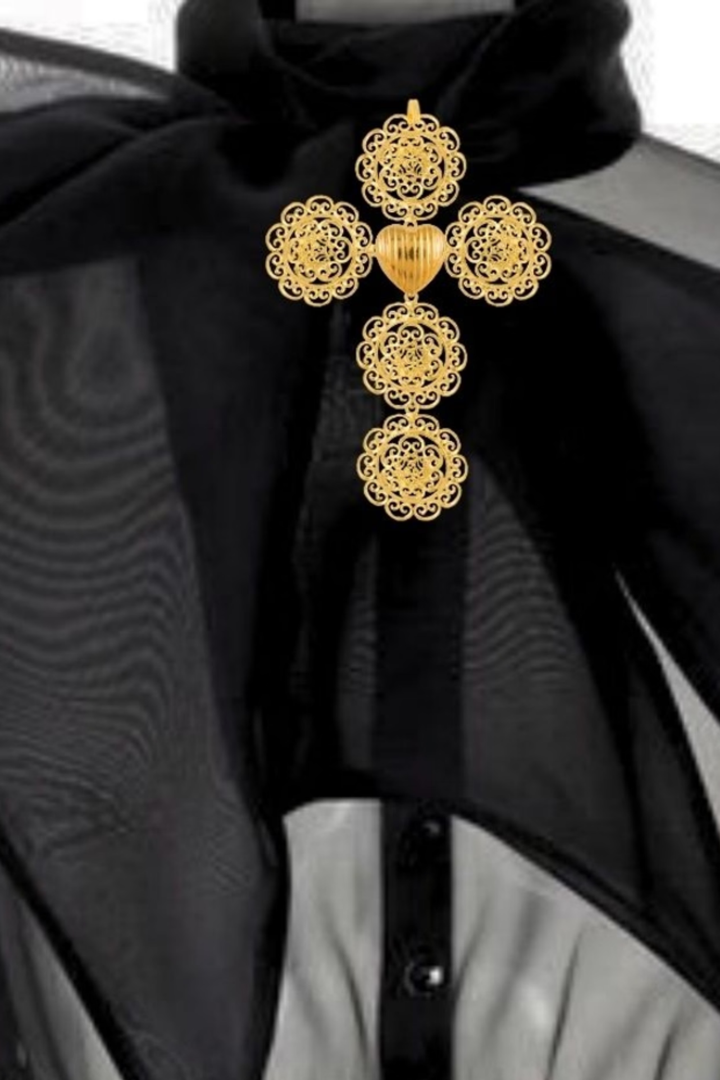 CROSS Heart Brooch & Pendant