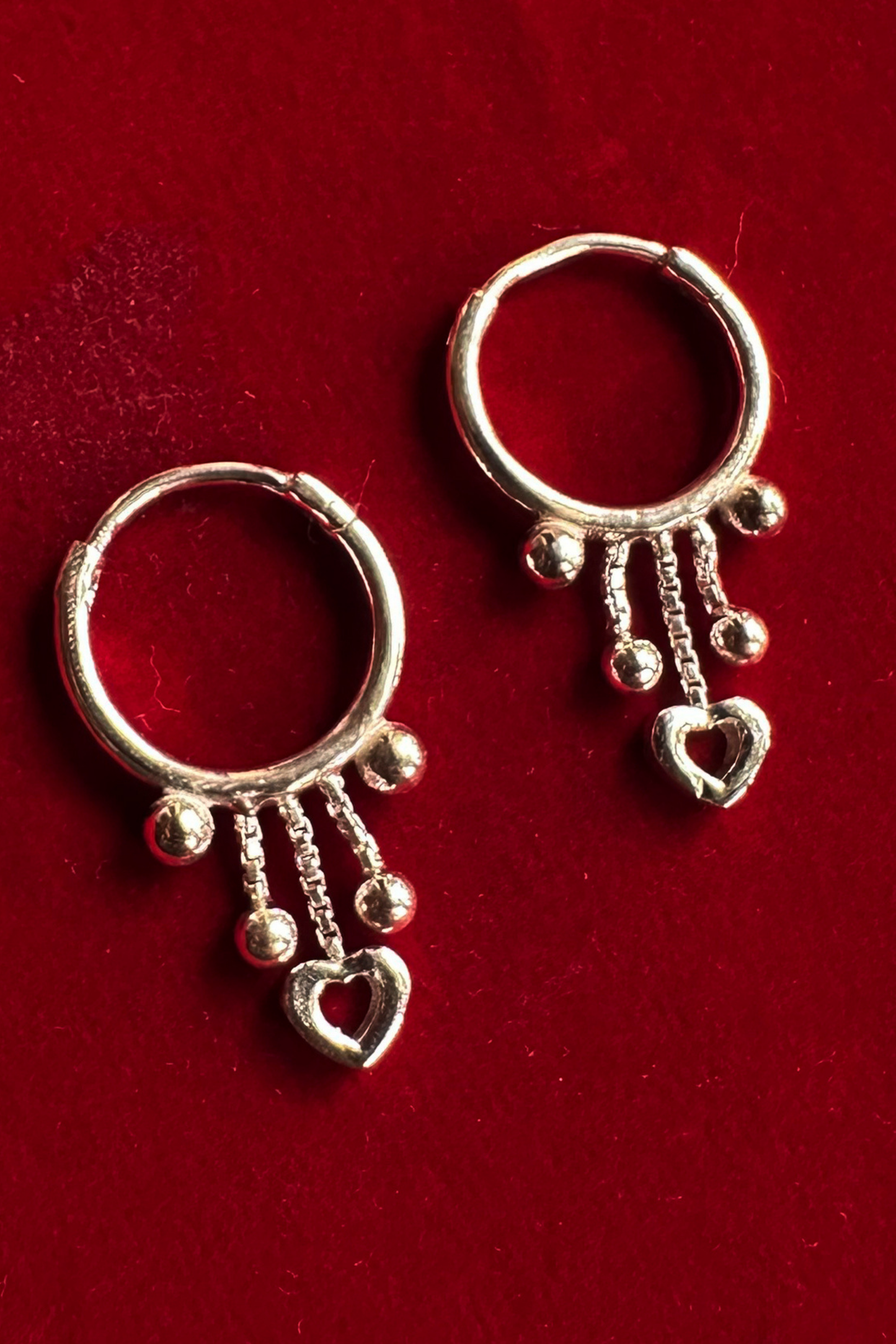 Preet Baali Hoop Earrings- Silver