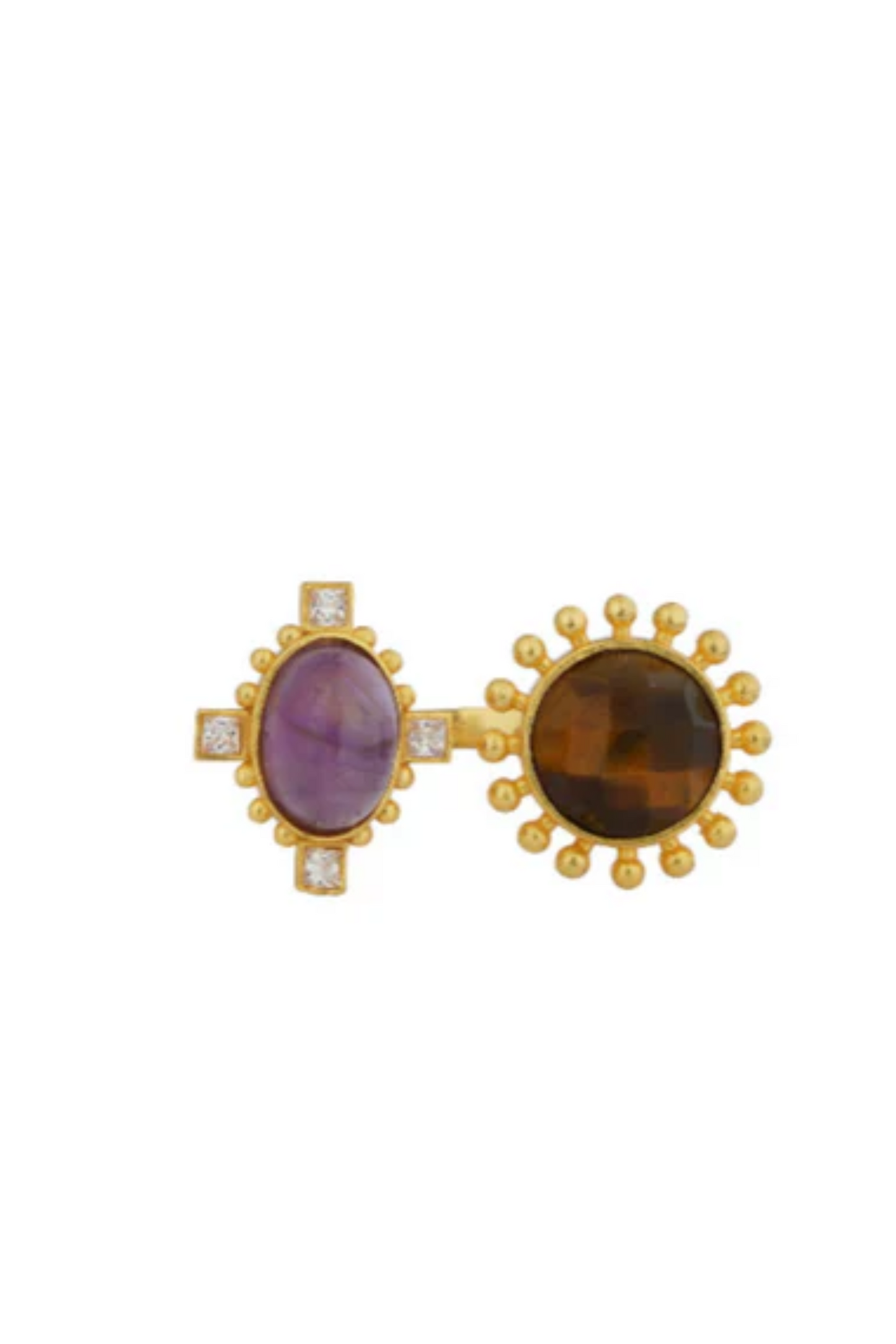 Multi Stone Healing  Adjustable Ring