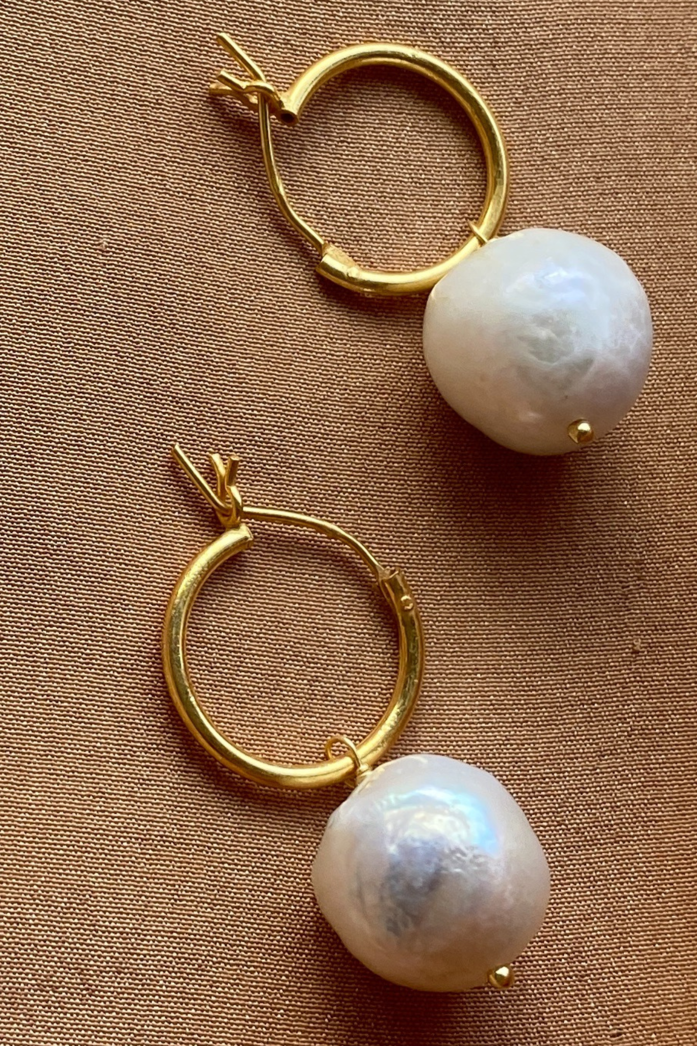 Everyday Pearl Hoops