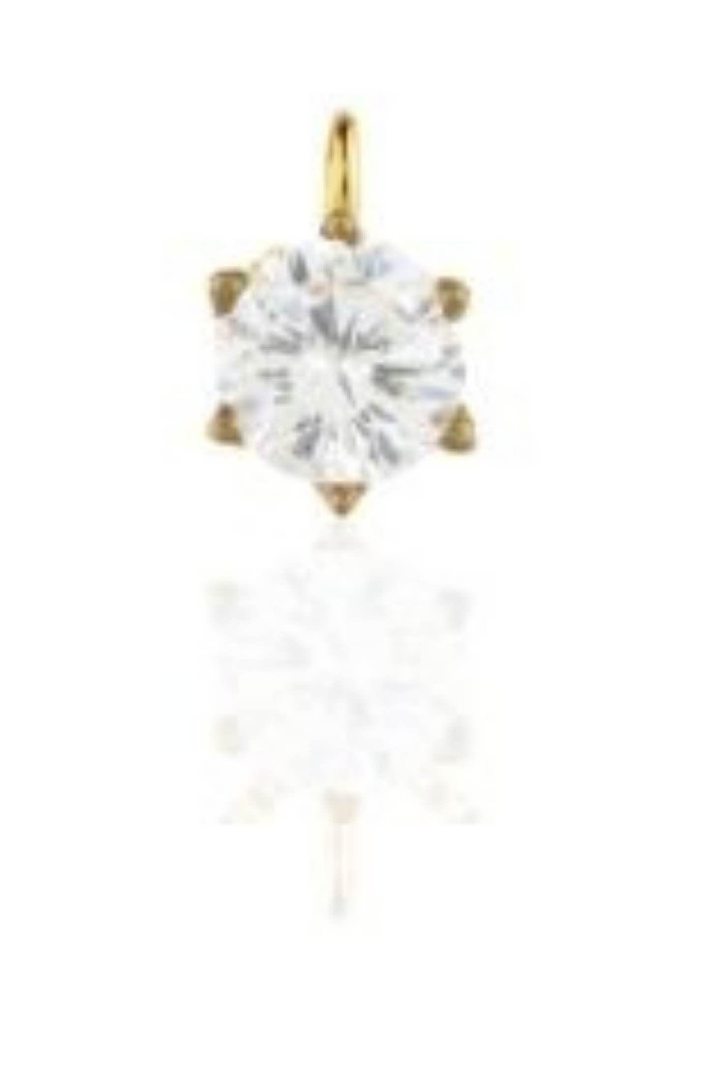 Crystal Diamond Pendant and Charm