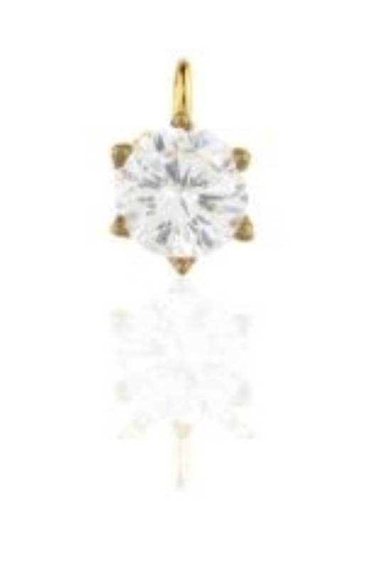 Crystal Diamond Pendant and Charm