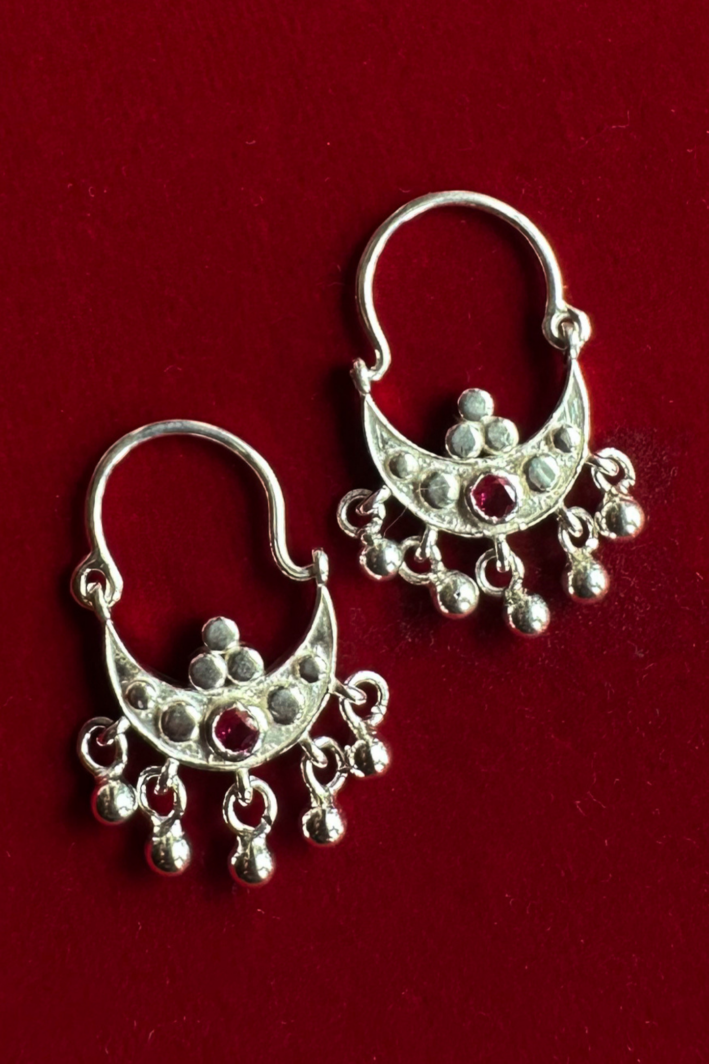 Suhaani Baali Hoop Earrings-Silver