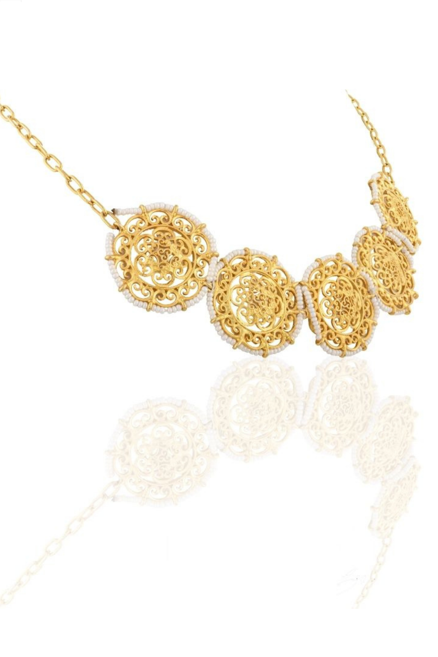 Victorian Filigree choker- With Pearl details
