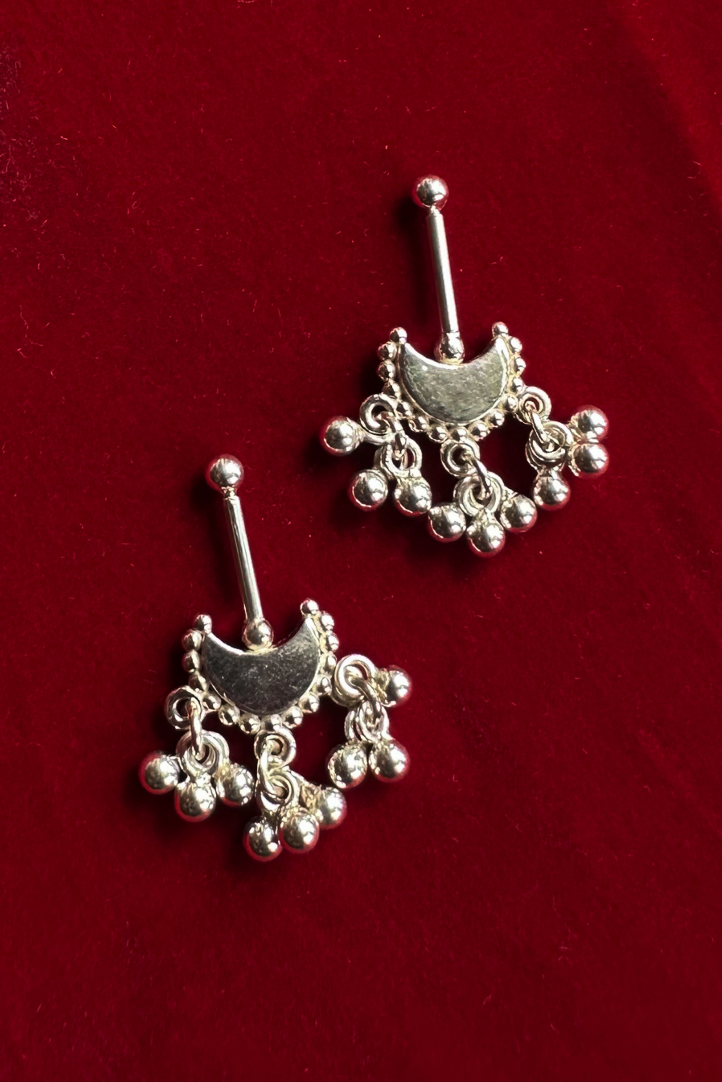 Chandra Bugadi Earrings- Silver