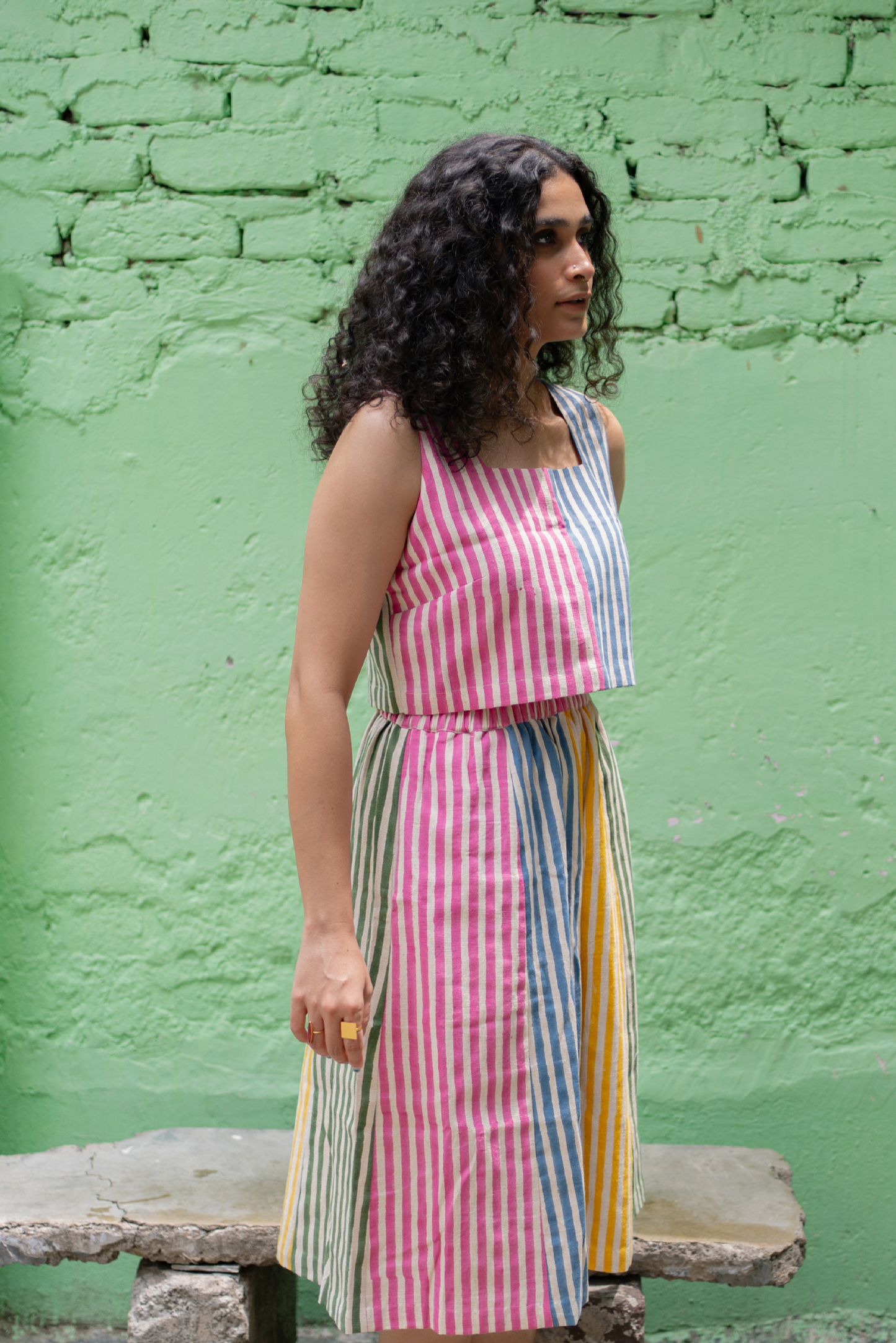 Stripes Yoko Skirt - Multi Stripes
