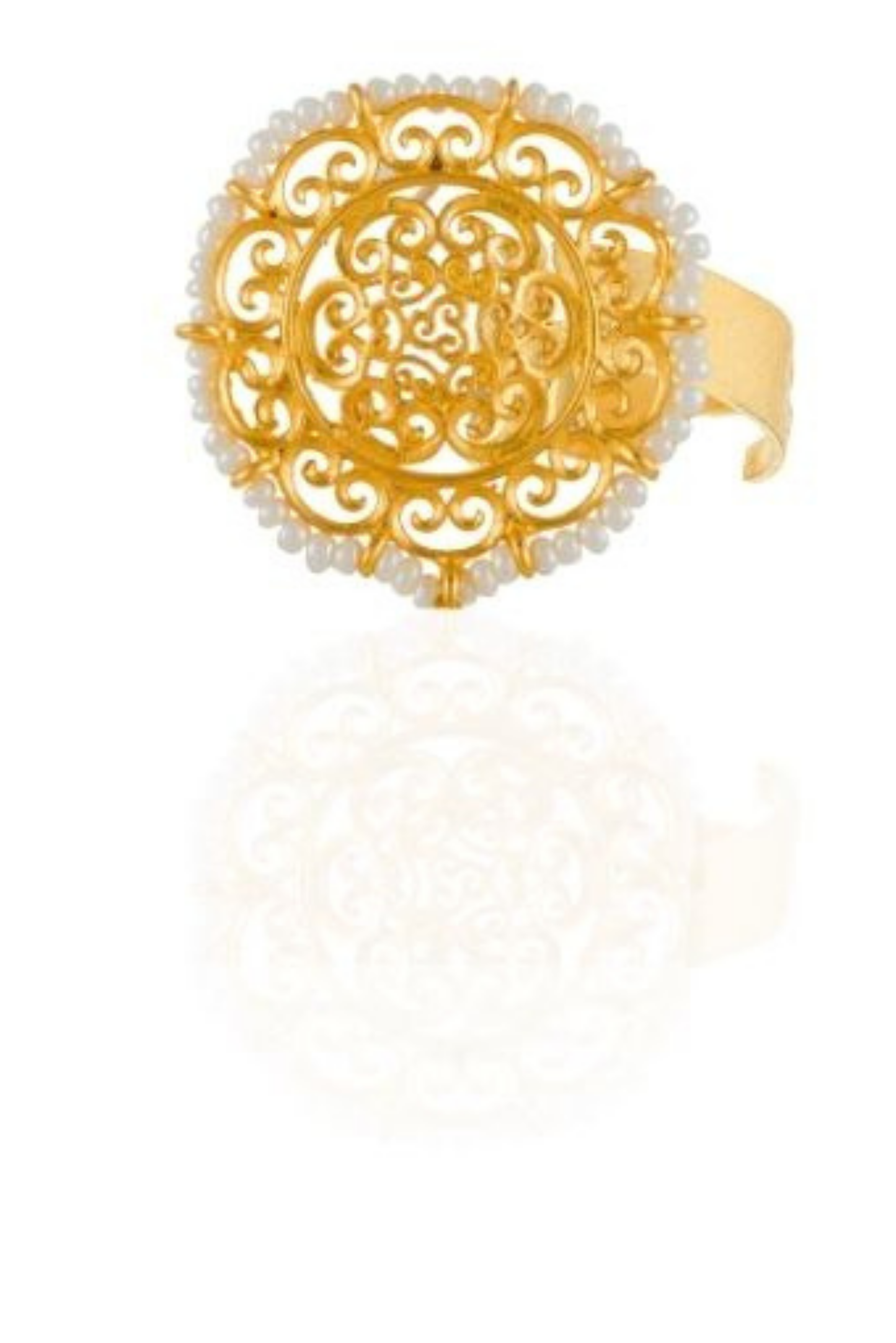 Victorial Filigree Ring with Pearls