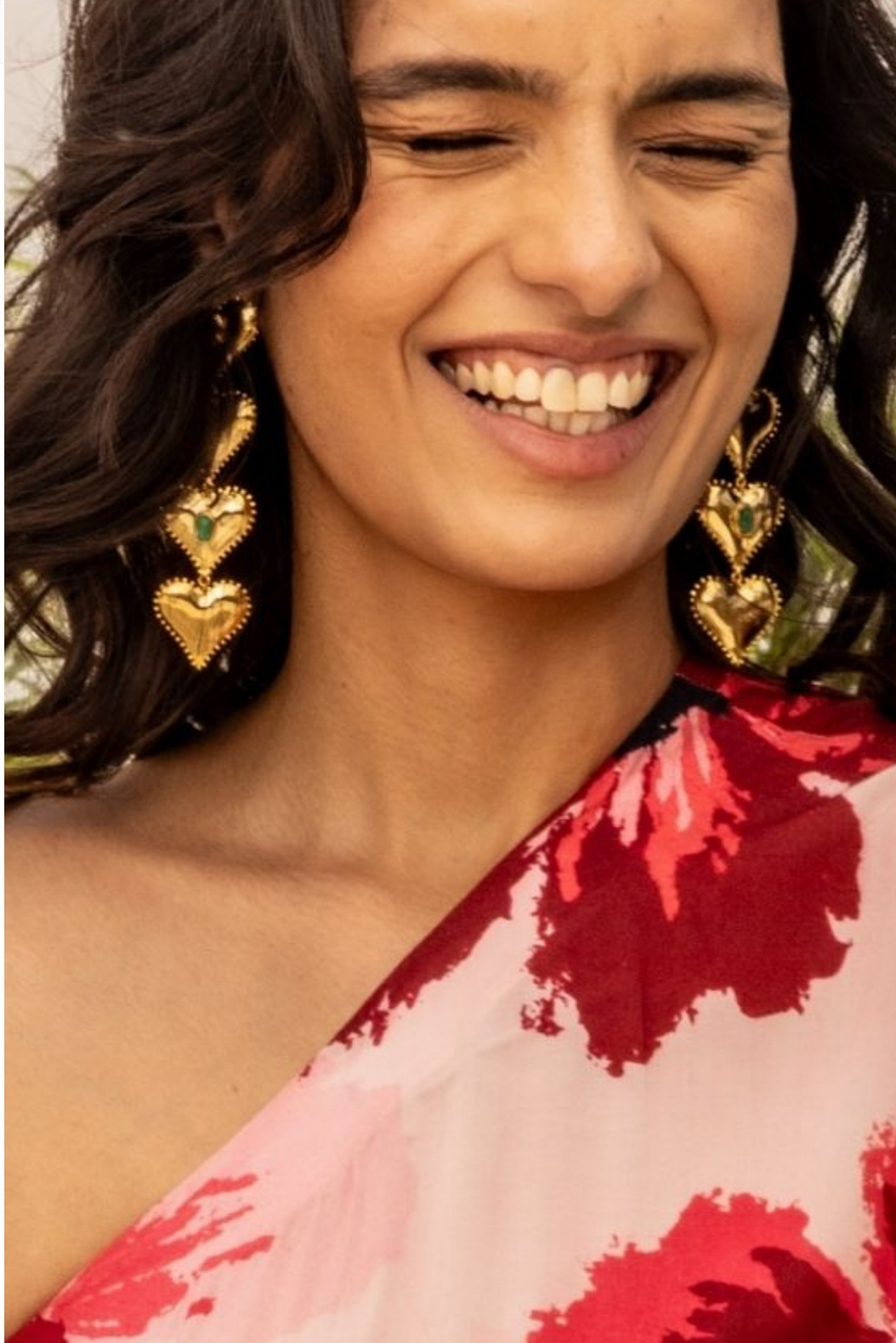 Dil Bagh Danglers with stone details