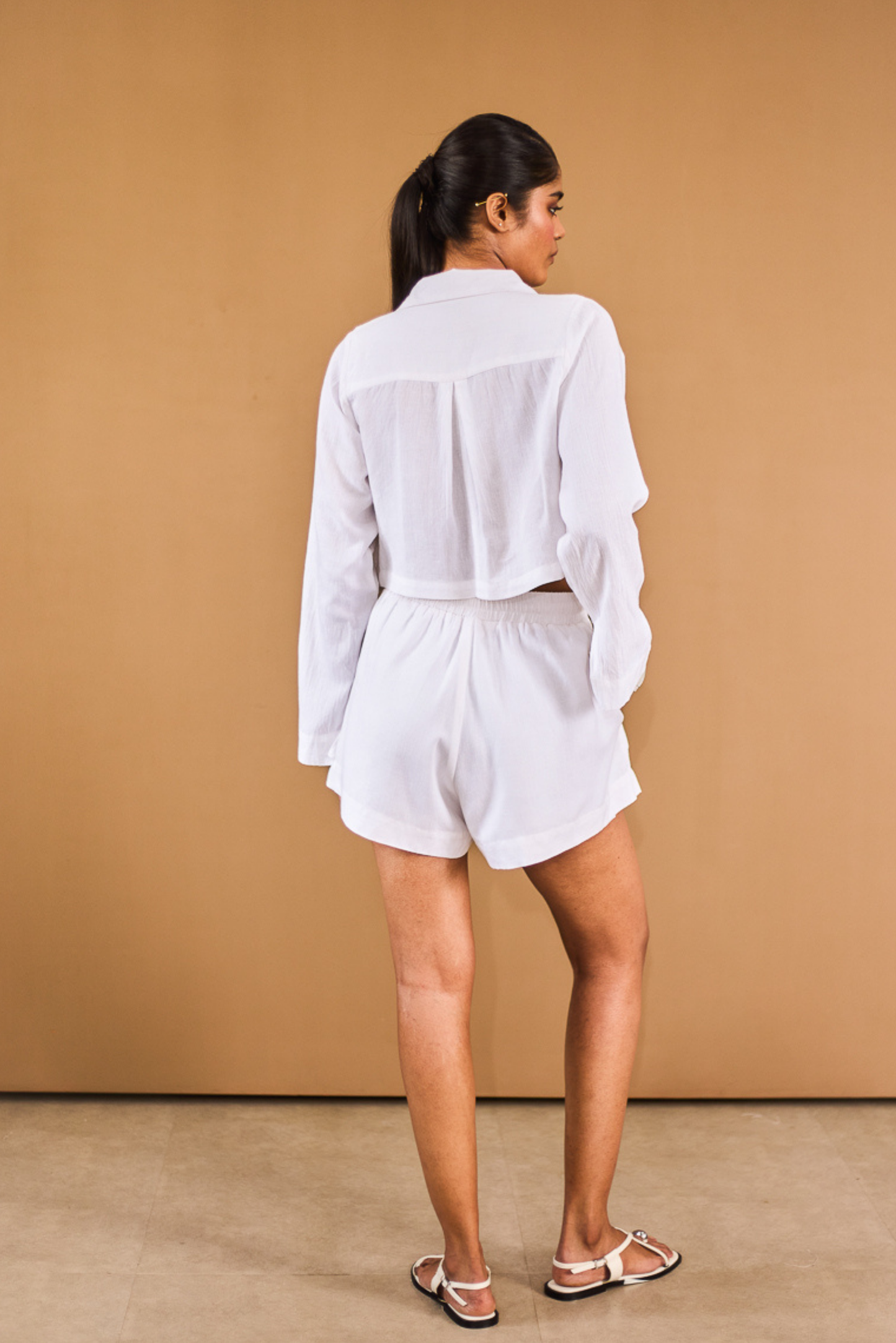 White Relaxed Shorts