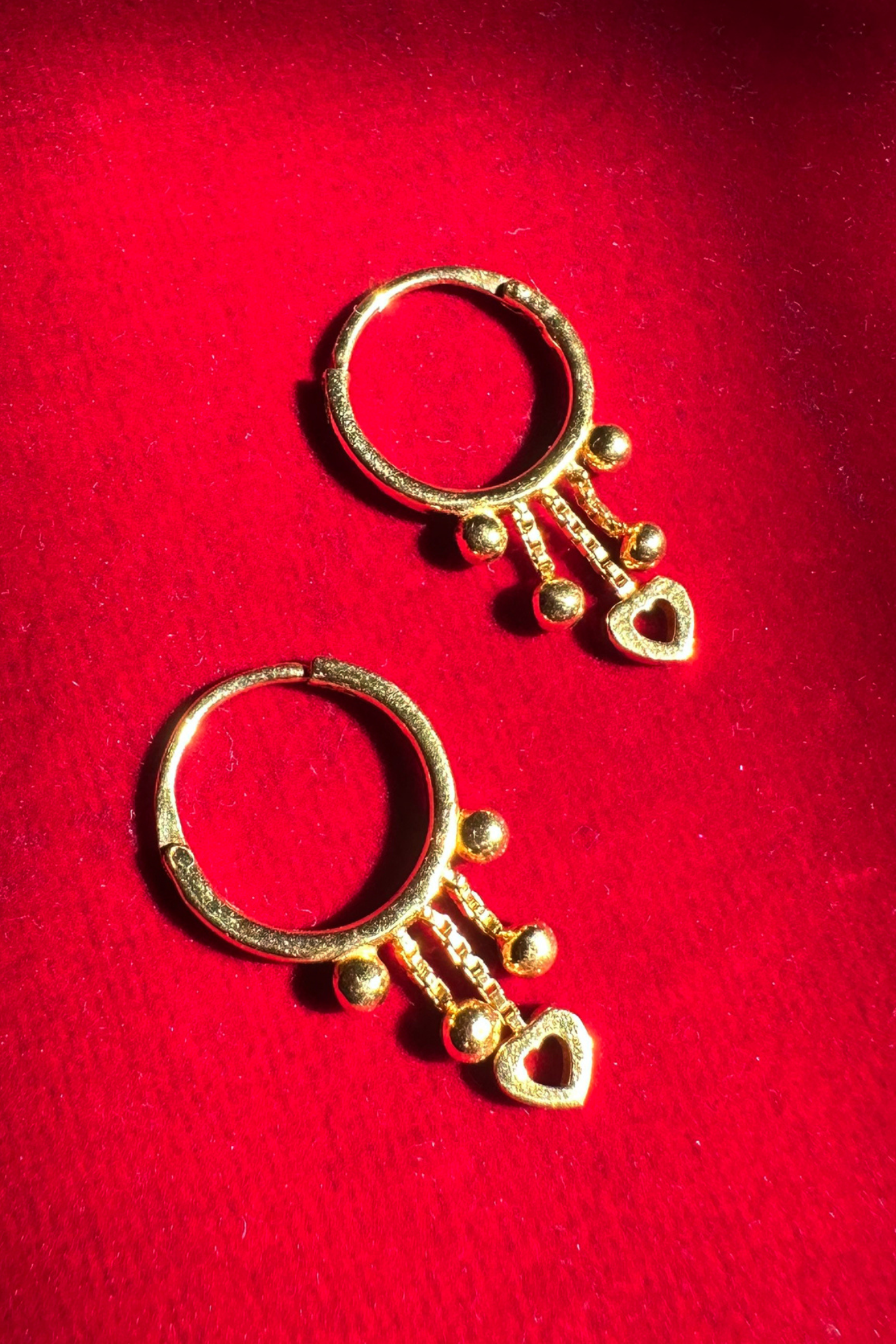 Preet Baali Hoop Earrings-Gold