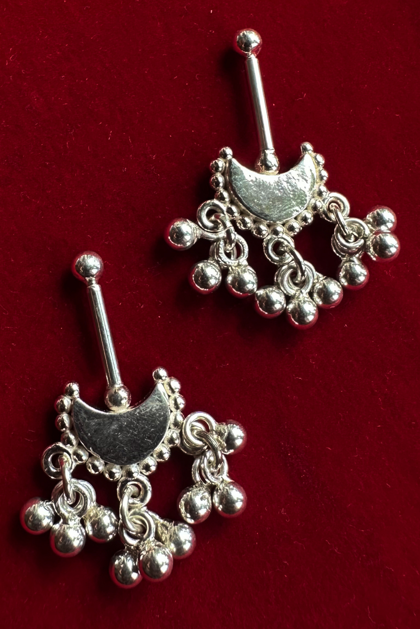 Chandra Bugadi Earrings- Silver