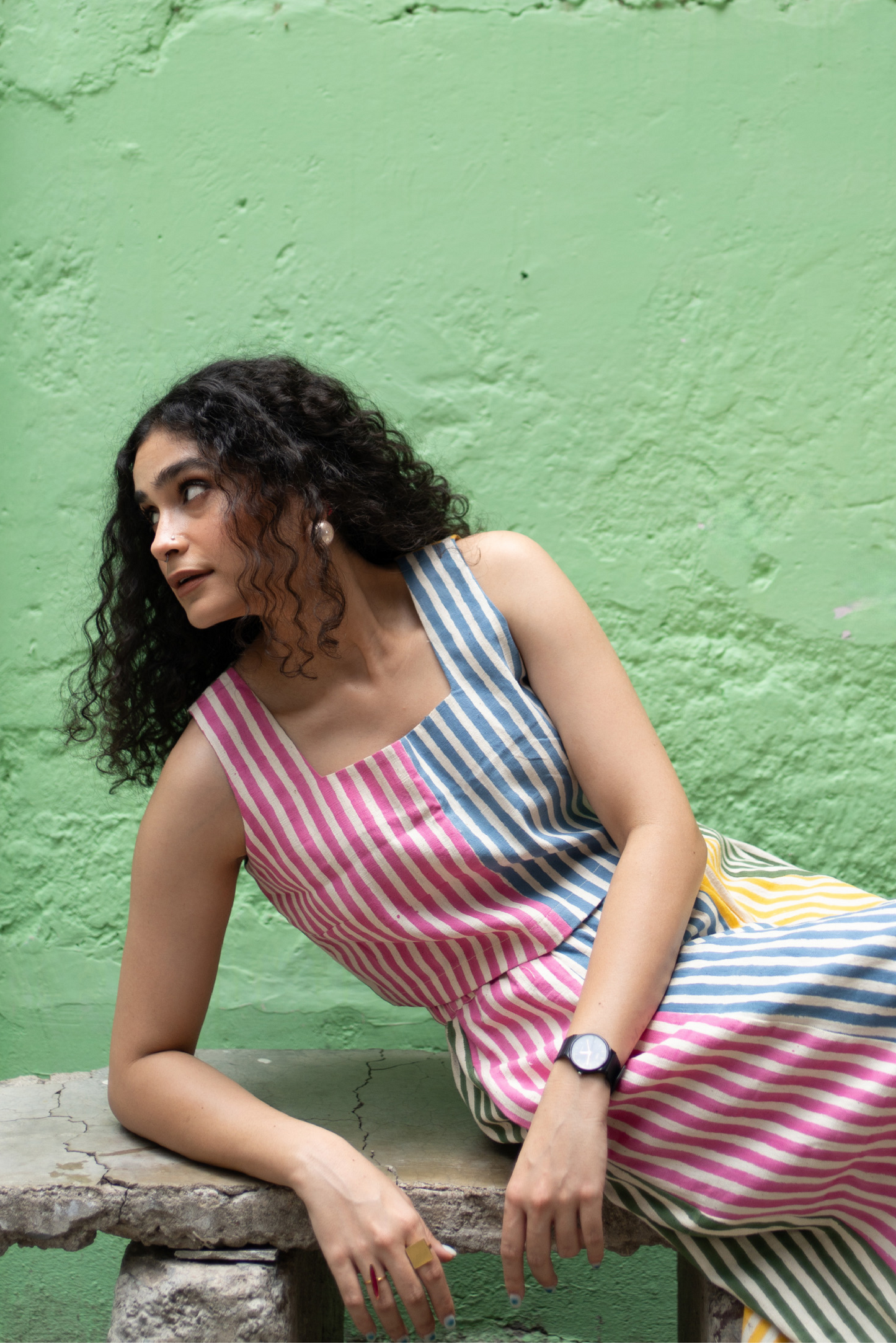 Stripes Yoko Skirt - Multi Stripes